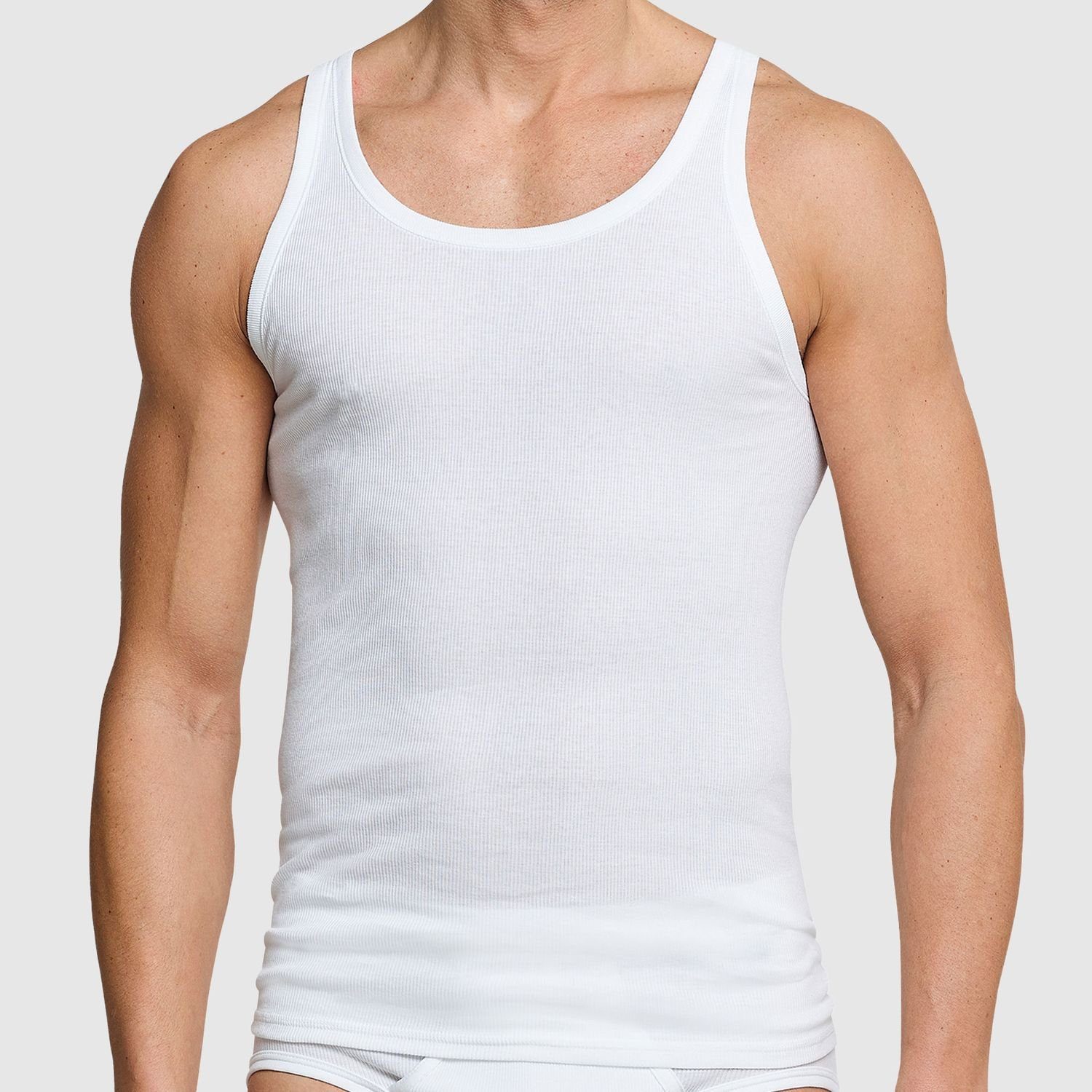 Schiesser Unterhemd Basic (3-St) schlichtes Basic-Unterhemd in Top-Markenqu günstig online kaufen