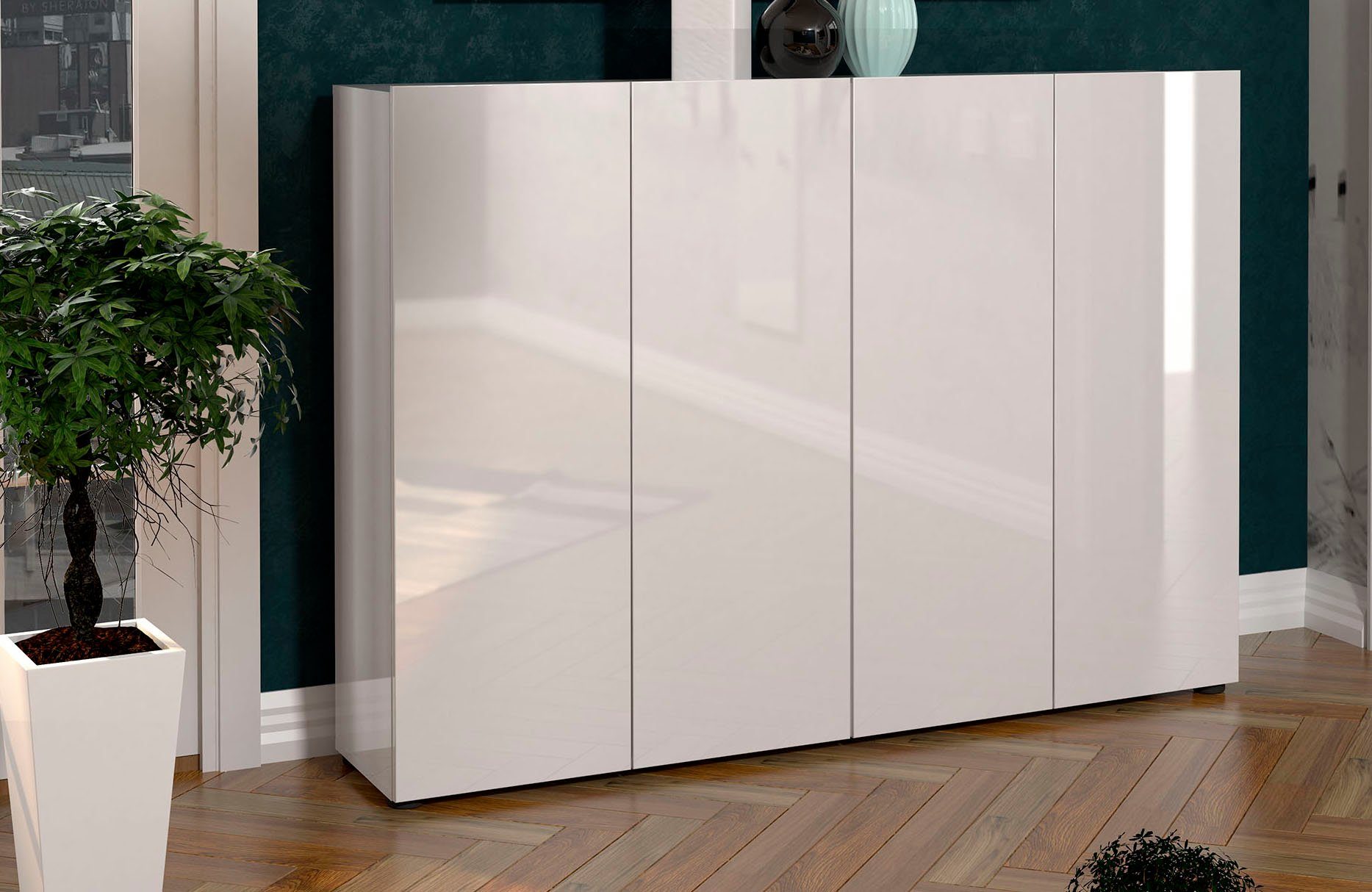 möbelando Schuhschrank Glossy 160 x 115 günstig online kaufen