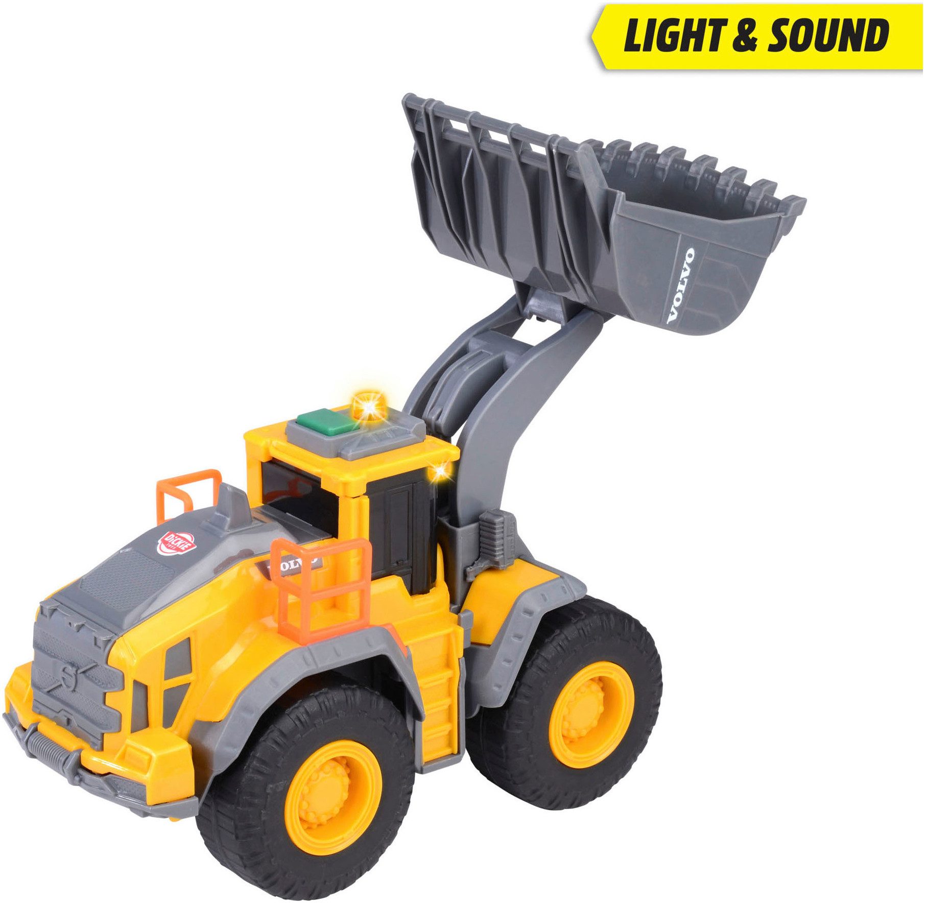 Dickie Toys Spielzeug-Radlader Volvo Wheel Loader, mit Licht und Sound