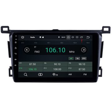 TAFFIO Für Toyota RAV4 9" Touchscreen Android Autoradio CarPlay AndroidAuto Einbau-Navigationsgerät