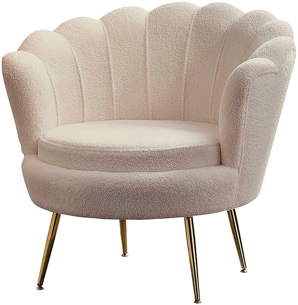 SalesFever Loungesessel Кресла: Entspannung pur, Extravaganter Blickfang im stilvollen Muscheldesign
