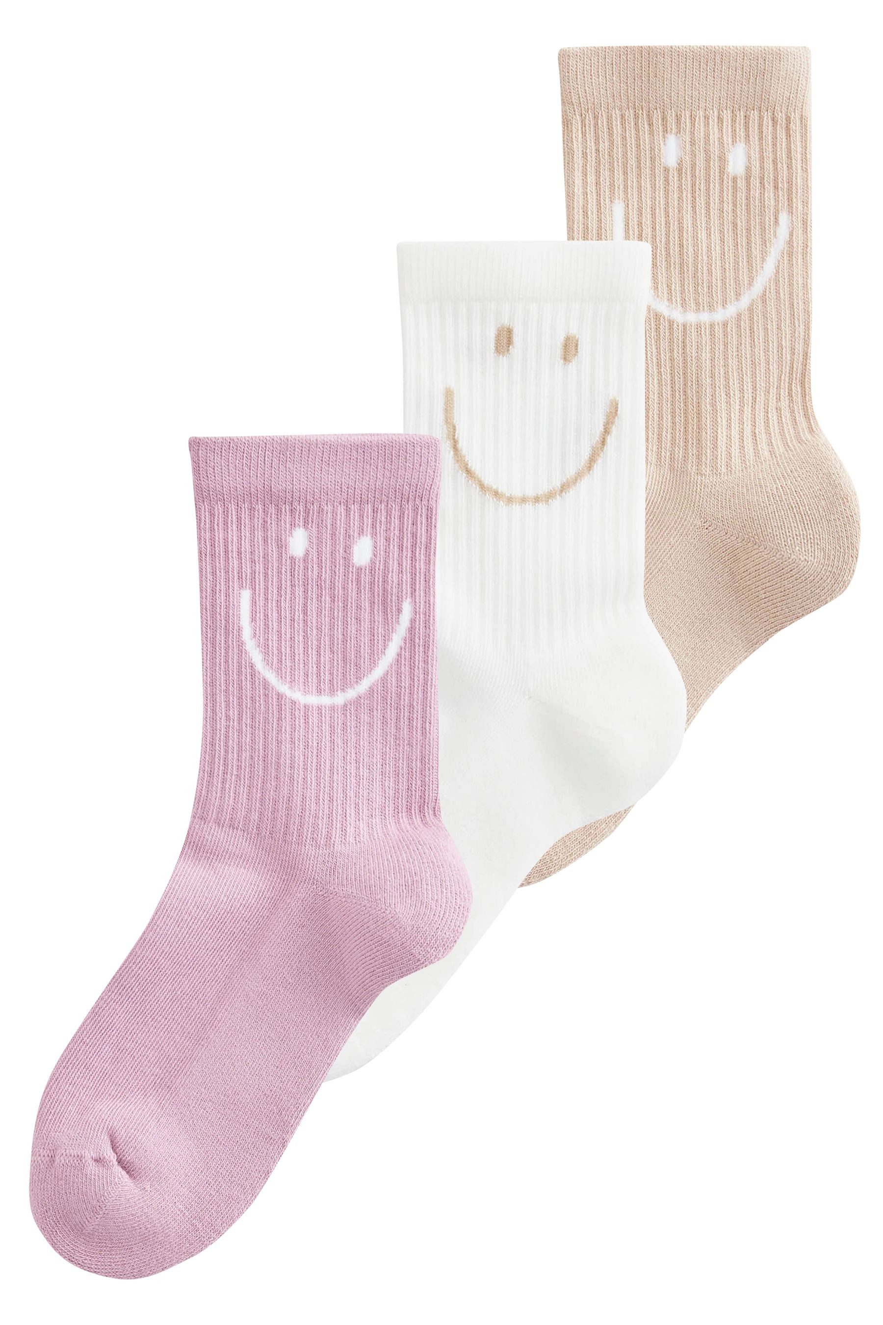 Next Kurzsocken Knöchelsocken mit gepolsterter Sohle, 3er-Pack (3-Paar)