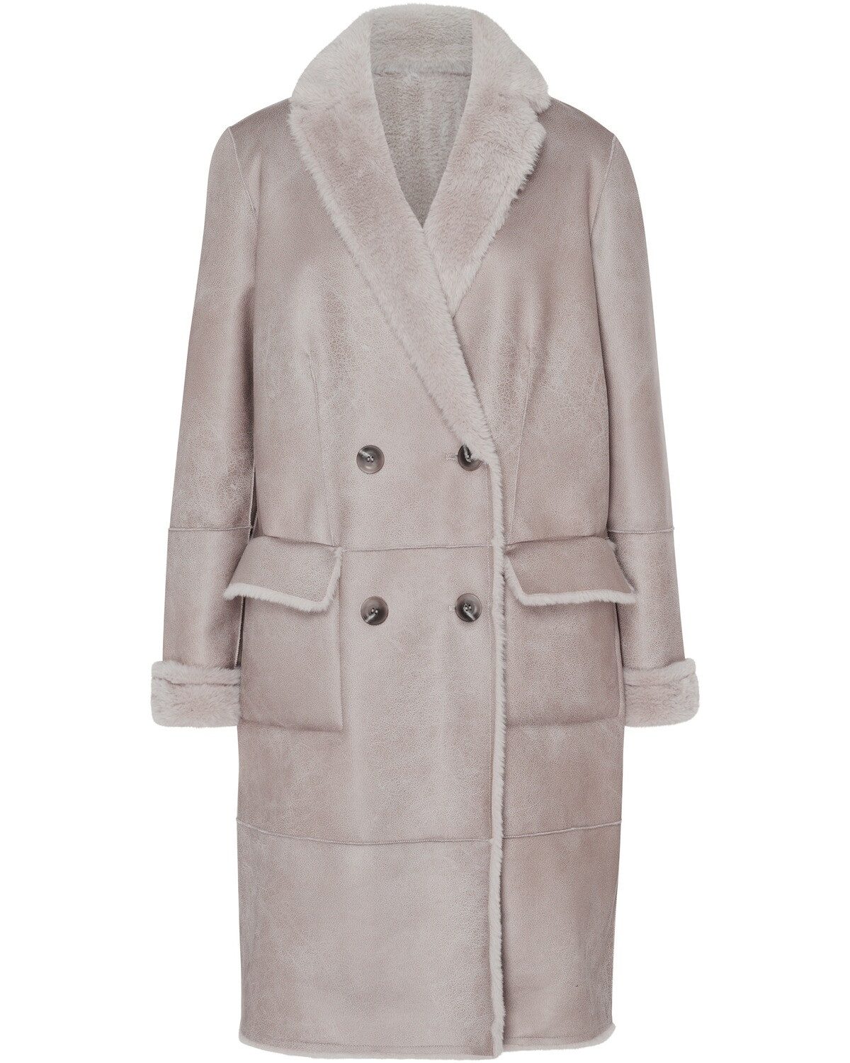 Wintermantel Fake Fur Wendemantel