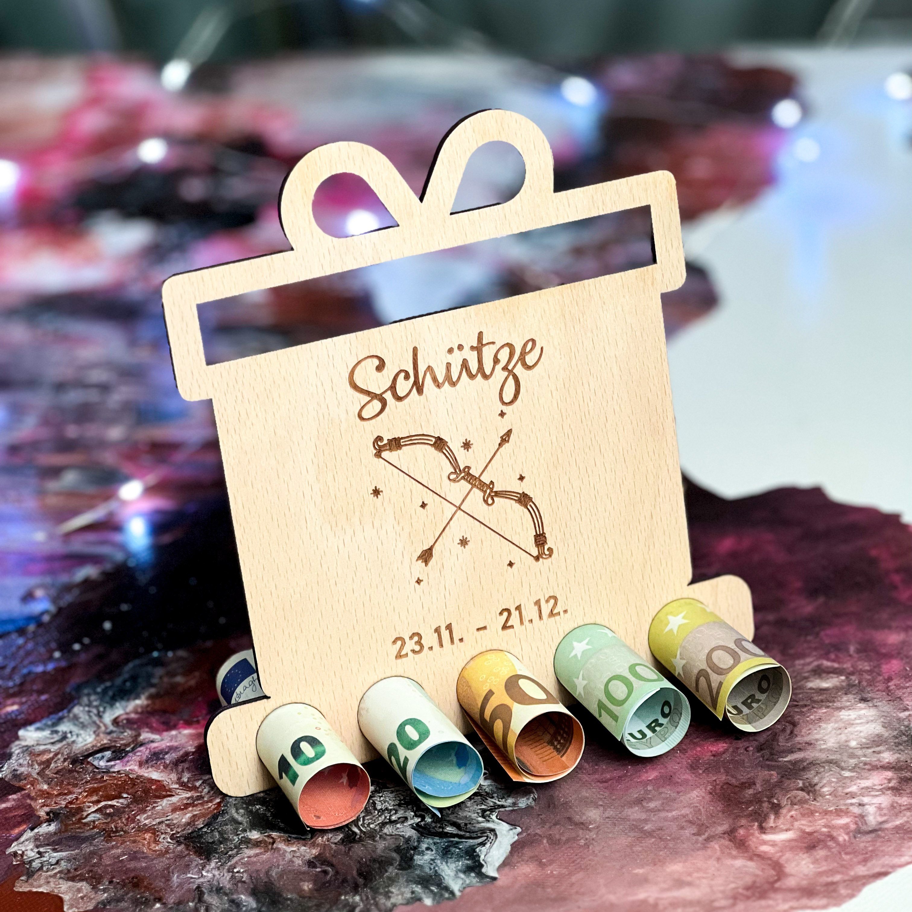 Spruchreif® Spardose Geldgeschenke, Geschenke aus Holz, Geburtstagsgeschenk günstig online kaufen