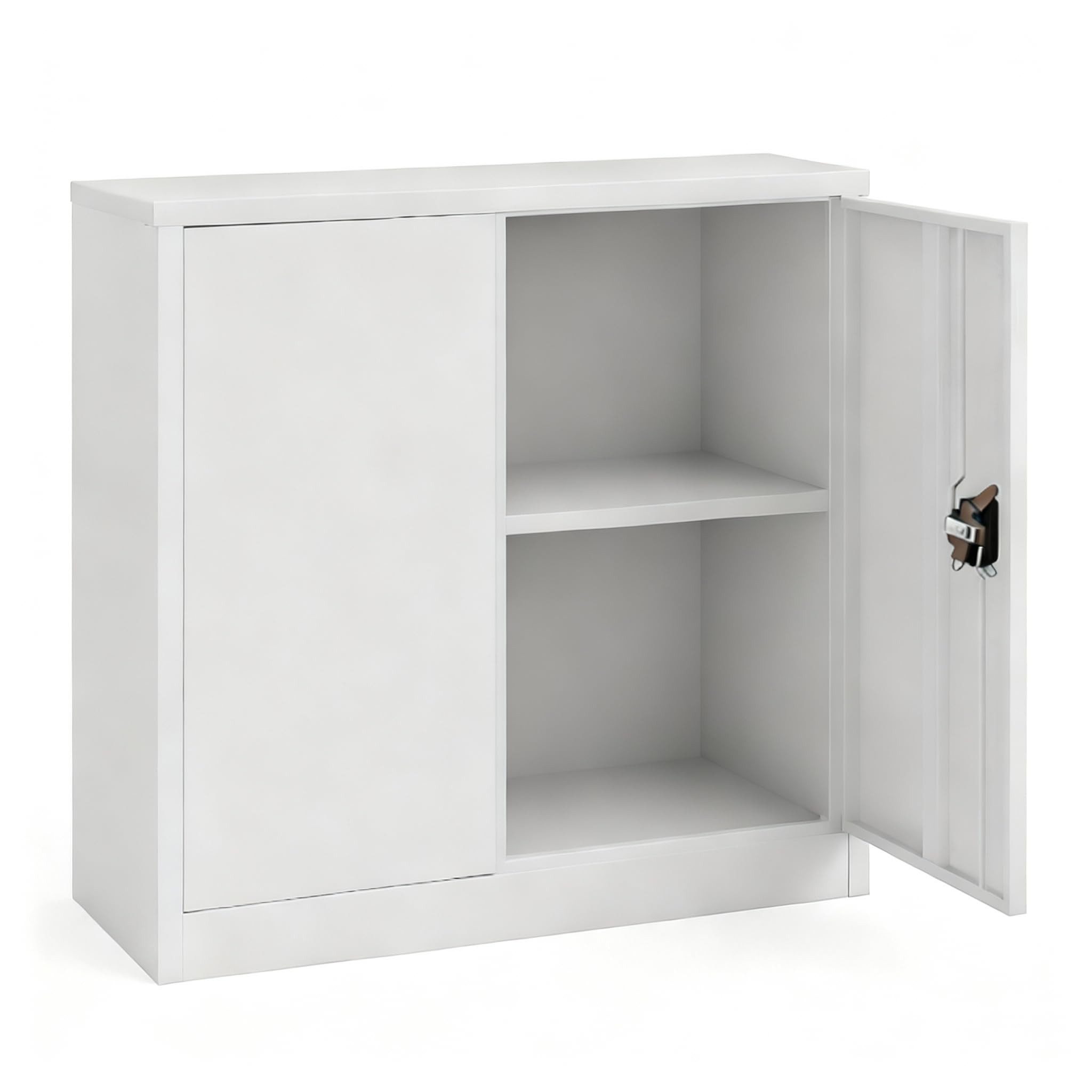 LagerZwei Aktenschrank Mehrzweckschrank 90x90x40 cm abschließbar