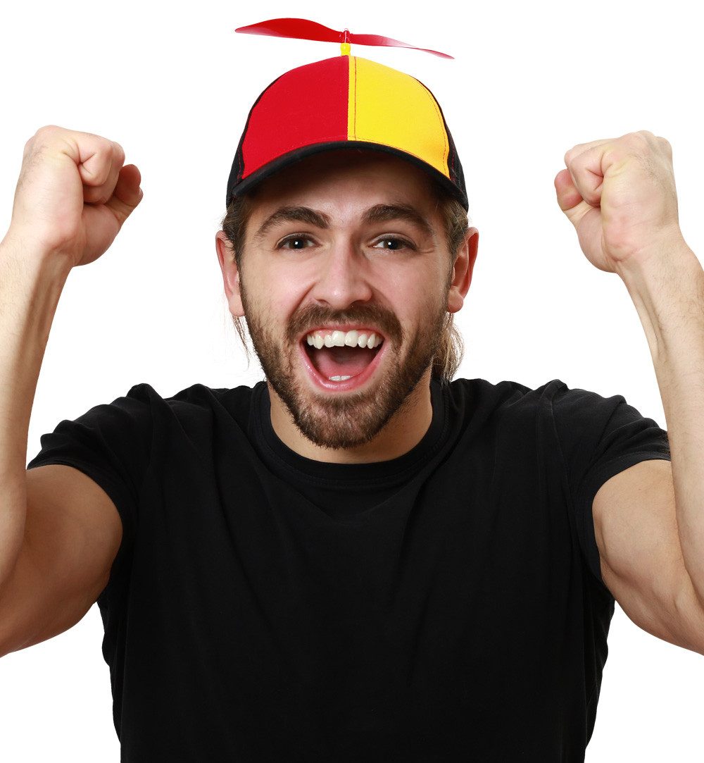 Fries Baseball Cap Deutschland Basecap Kappe mit Propeller WM EM Fußball Party