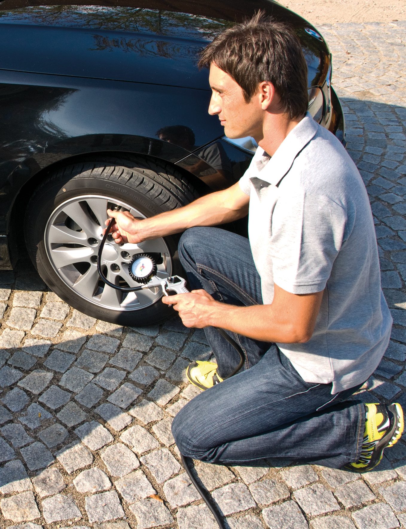 Einhell Koffer-Kompressor TC-AC 190 OF Set, 1100 W, max. 8 bar, Set, 4-tlg., inkl. Koffer für universelle Aufbewahrung von Werkzeug und Zubehör