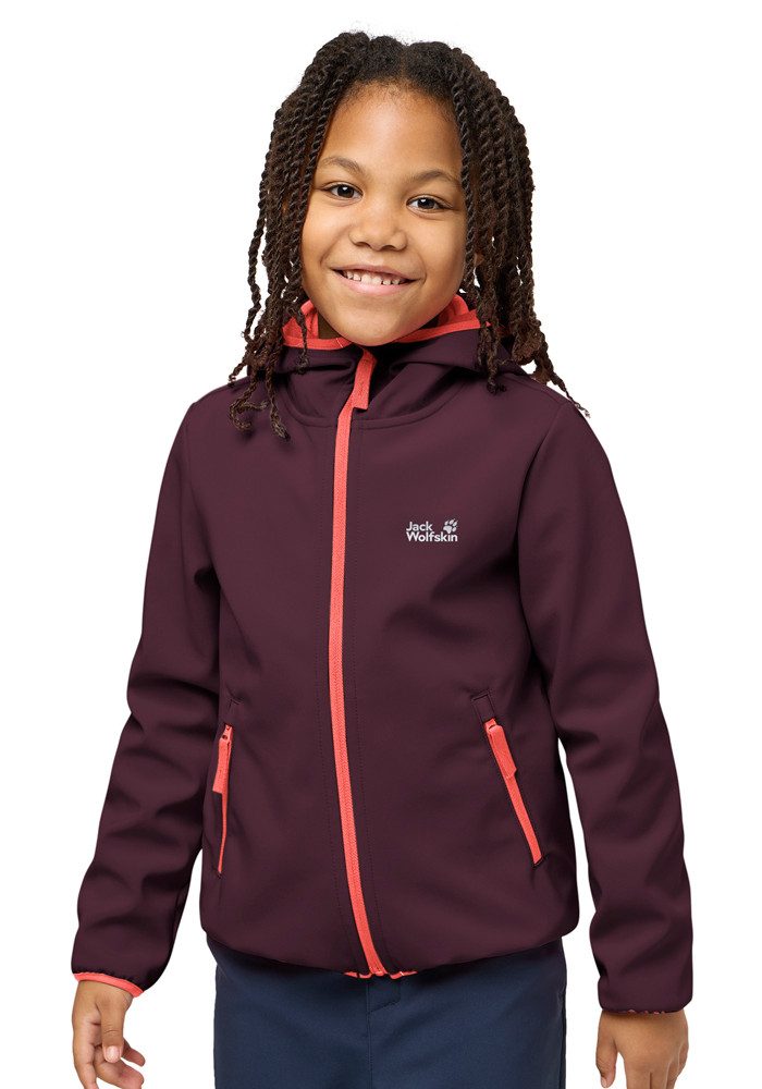 Jack Wolfskin Softshelljacke FOURWINDS JACKET KIDS