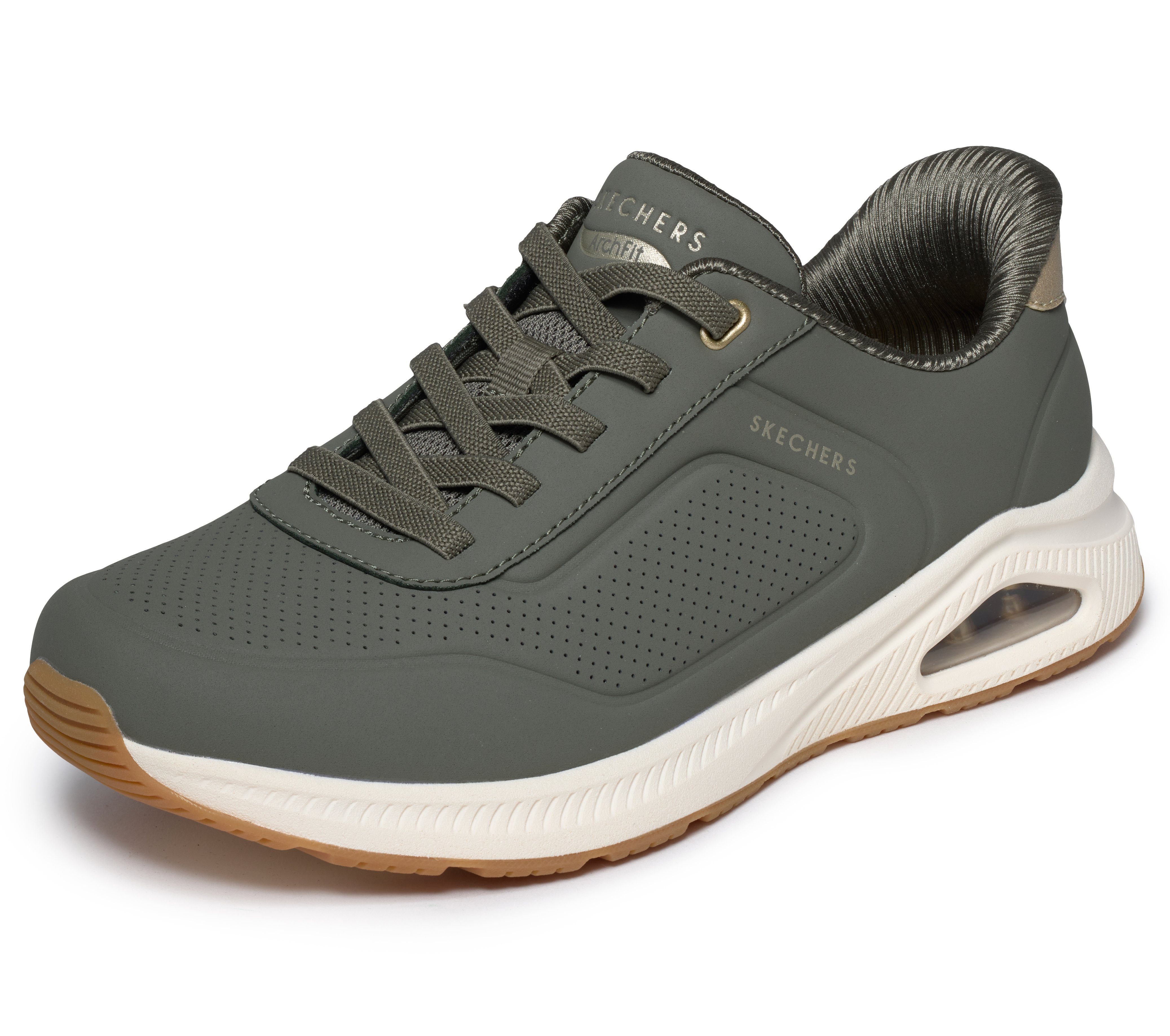Skechers ARCH FIT UNO Slip-On Sneaker Schlupfschuh, Halbschuh, Freizeitschuh mit Slip ins