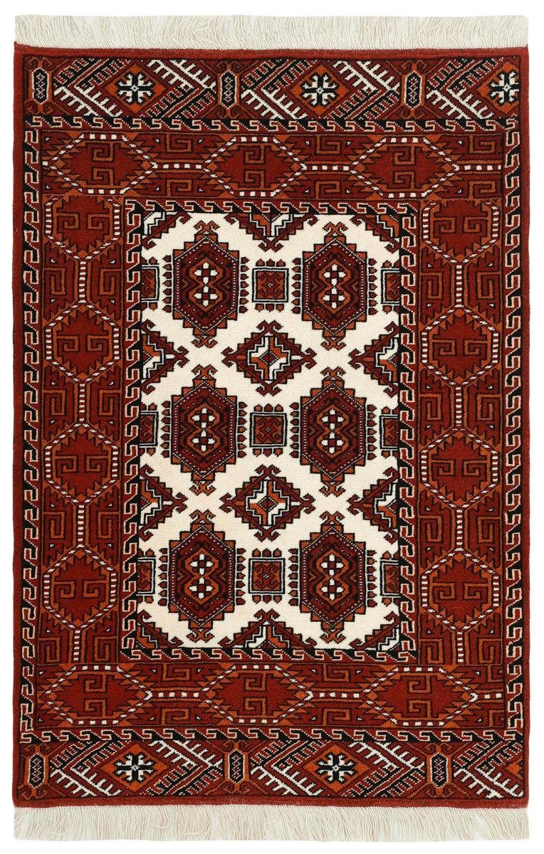 Orientteppich Turkaman 84x122 Handgeknüpfter Orientteppich / Perserteppich, Nain Trading, rechteckig, Höhe: 6 mm