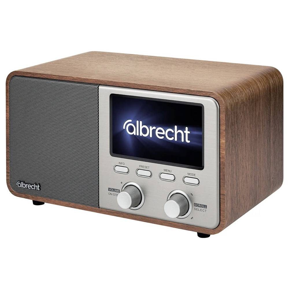 Albrecht DR 760 Tischradio DAB+, UKW DAB+, AUX, Bluetooth® Echtholzgehäuse, Radio (Echtholzgehäuse, Inkl. Lautsprecherbox)