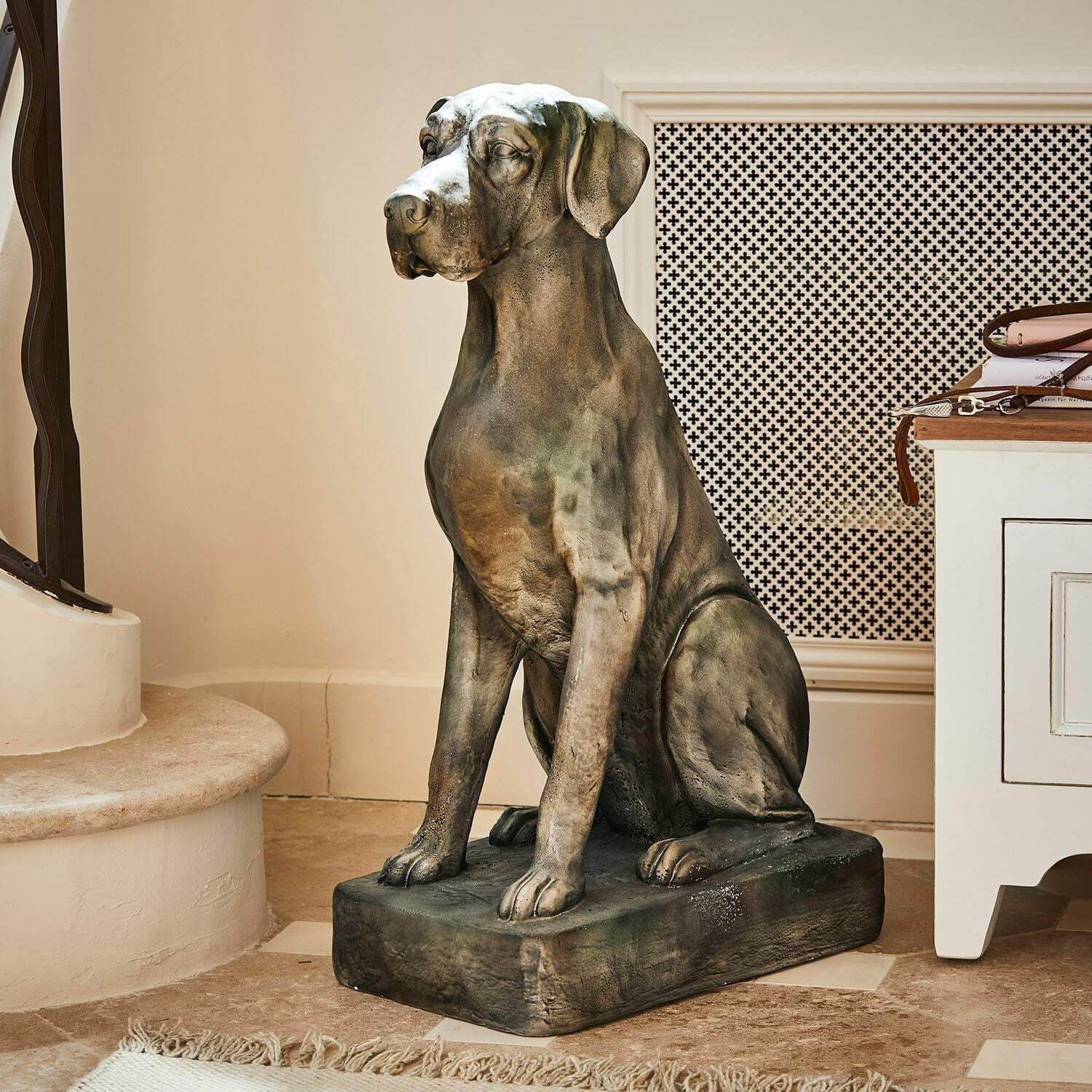 Mirabeau Dekofigur Deko-Hund Jules grau