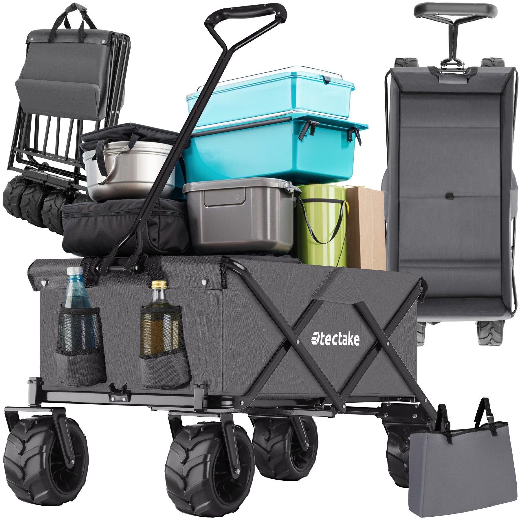 tectake Bollerwagen Heidrun, faltbar