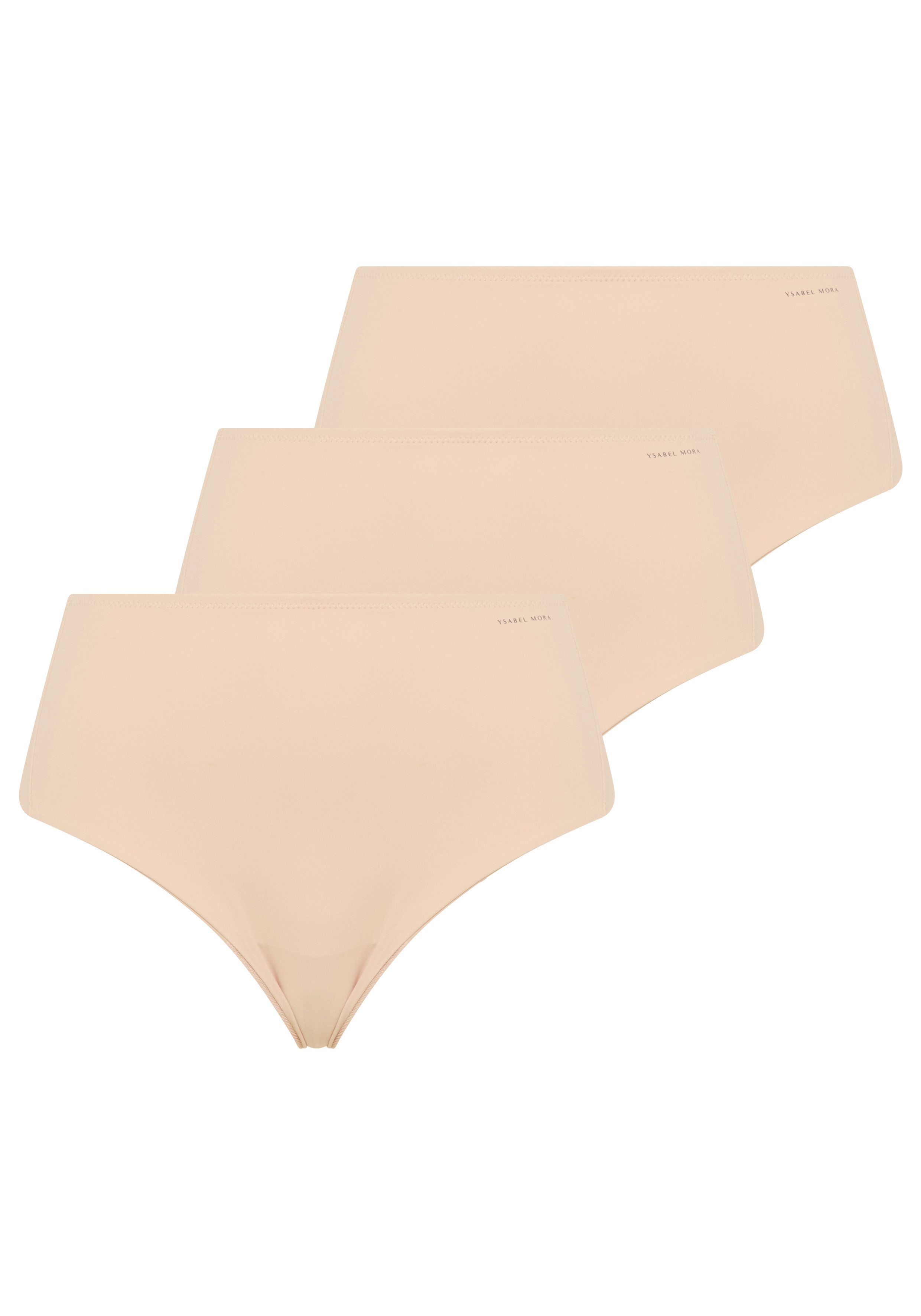 YSABEL MORA Shapingstring (3er Pack) aus verstärktem Material und unsichtbarer Passform