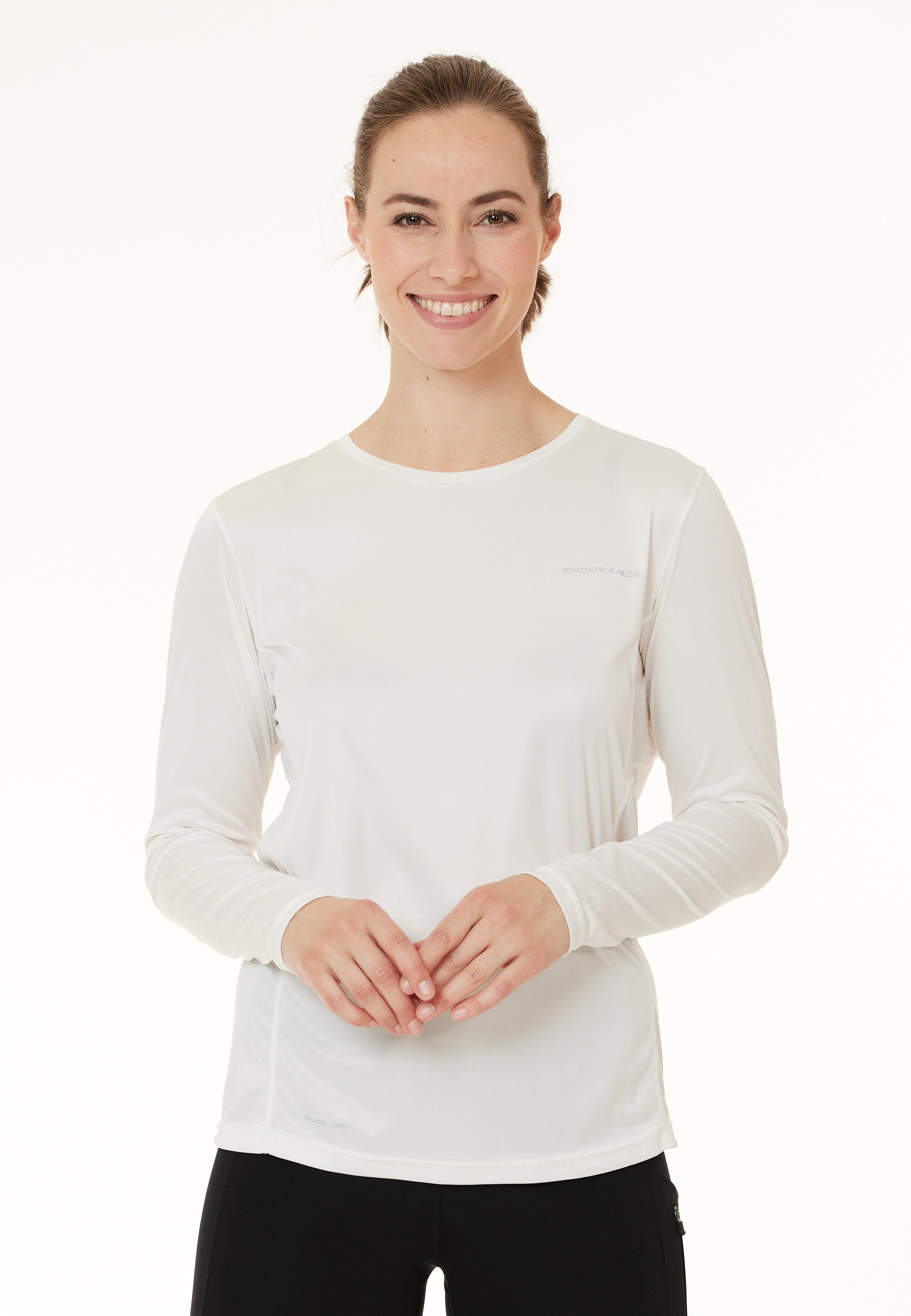 ENDURANCE Funktionsshirt Milly (1-tlg) mit recyceltem Material weiß