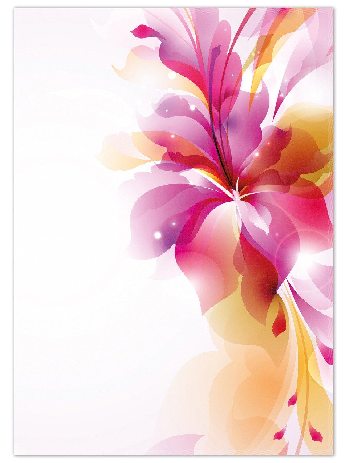 Wallario Teppich Zentrum der pinken Blume, rechteckig, rutschfest