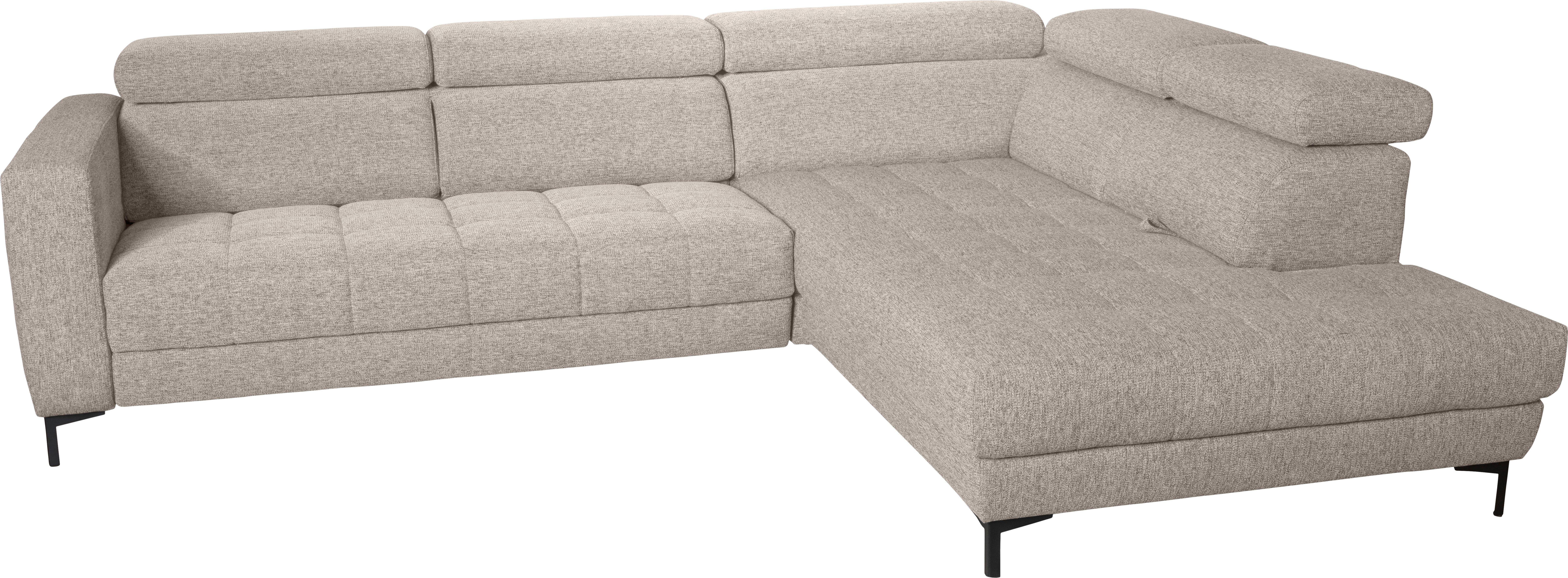 alina Ecksofa Bahira, Inkl. Rückenlehnen- und Sitztiefenverstellung, Breite 306 cm