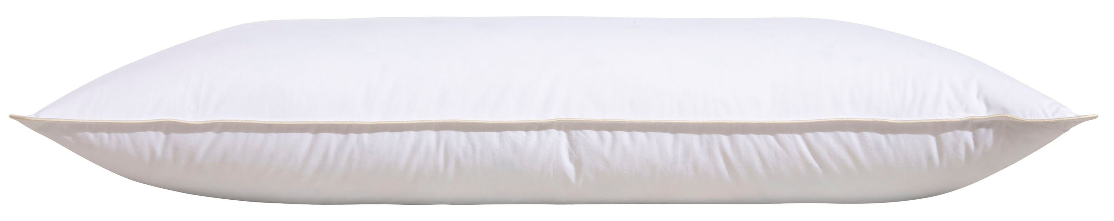 OTTO home 3-Kammer-Kopfkissen Litrone Kopfkissen 40x80 cm, 80x80 cm, Füllung: 100% Gänsedaunen Außenkammer & 100% Gänsefedern Innenkern, Bezug: 100% Baumwolle, Bauchschläfer, Rückenschläfer, Seitenschläfer, Kissen DOWNPASS zertifiziert und Made in Germany