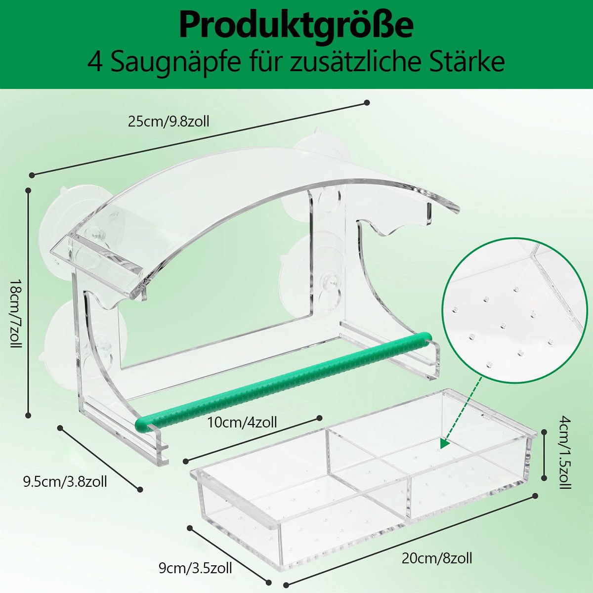 DOPWii Vogelhaus Vogelfutterspender mit 4 extra günstig online kaufen