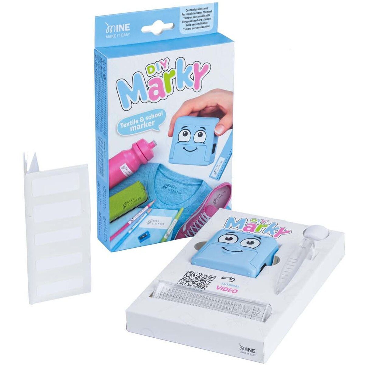 COLOP Stempel Motivstempel Marky Markier-Set pastell blau – Bild 3 von 3