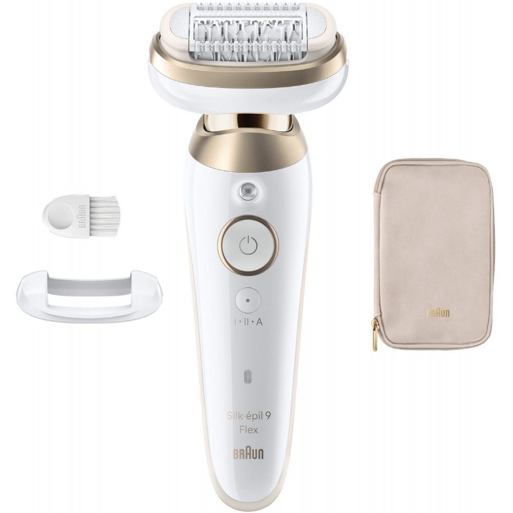 Braun Epilierer SES9-011 3D Silk-épil 9 - Epilierer - weiß/gelb