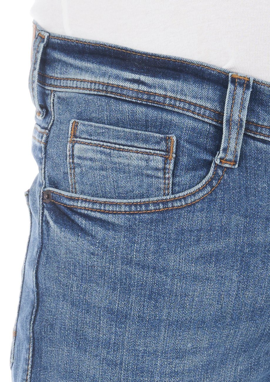 Tapered Denim Denim Tapered-fit-Jeans Hose Stretch Oregon MUSTANG Fit Herren mit Jeanshose (1009374-583) Blue Light