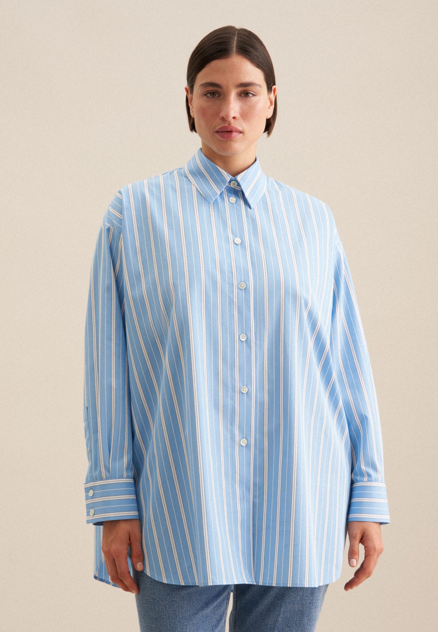 Longbluse Schwarze Rose