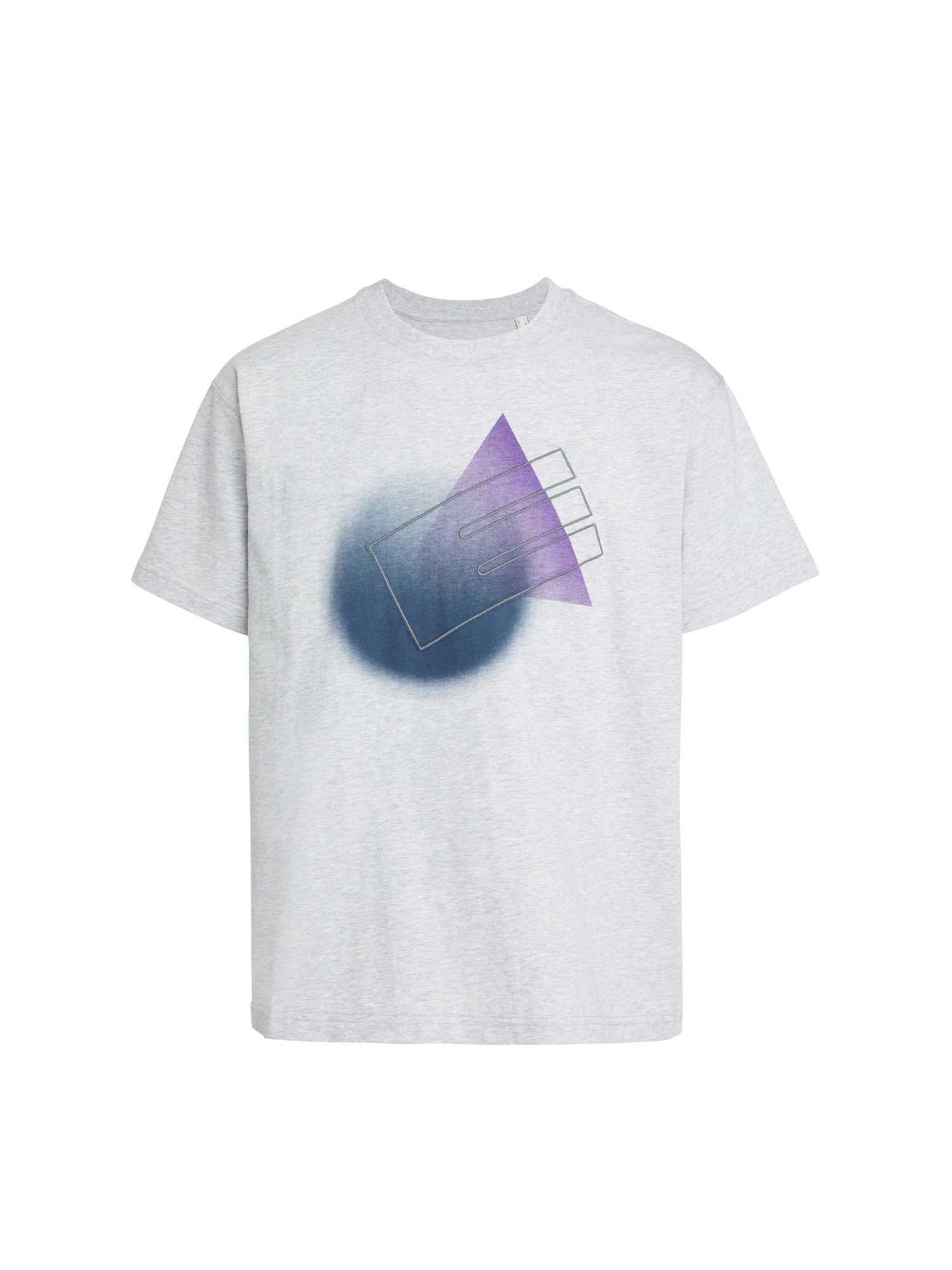 Esprit T-Shirt Graphic Reunion T-Shirt mit Rundhals und Print (1-tlg) LIGHT GREY