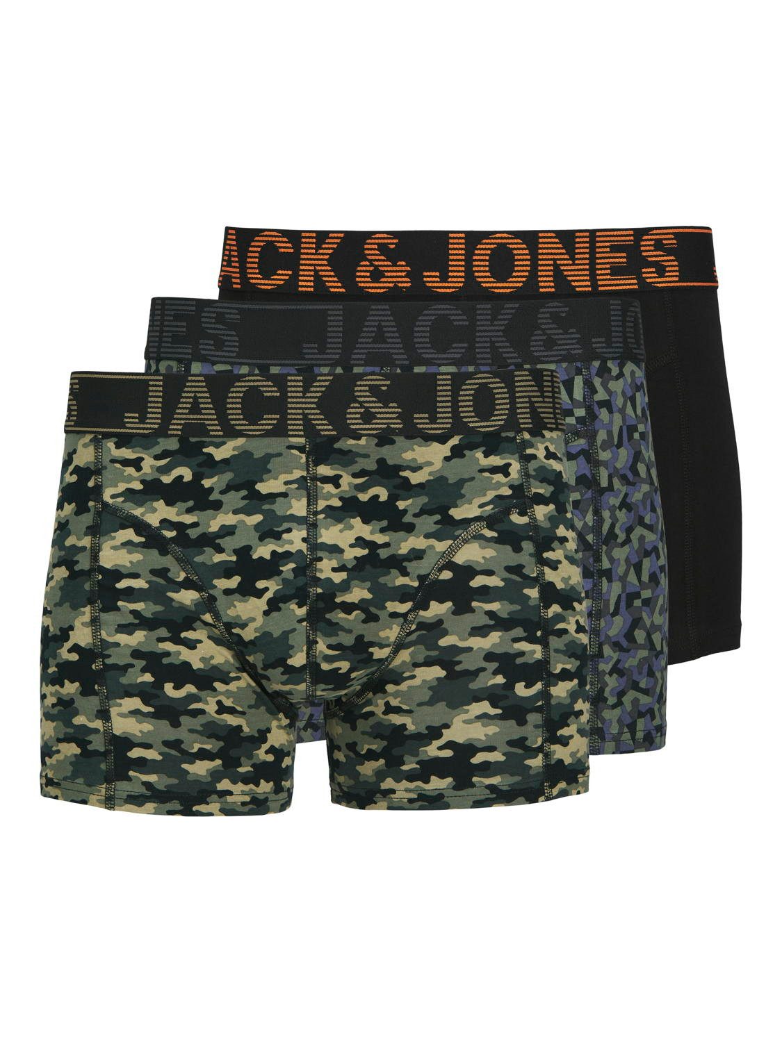 Boxershorts Jack & Jones Herren 3er-Pack Boxer-Shorts JacDanny Unterwäsche