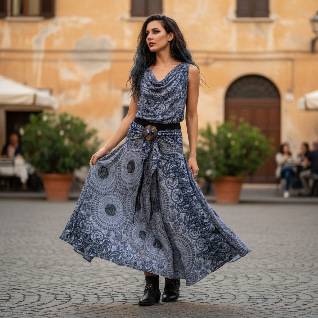 Guru-Shop Minirock Boho Sommerrock, Maxirock Hippie chic -.. alternative Be günstig online kaufen