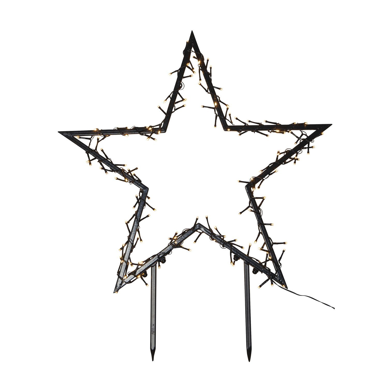MARELIDA LED-Stern für außen LED Gartenstecker Stern Leuchtstern Lichterstern 73cm Weihnachtsdeko, LED Classic, warmweiß (2100K bis 3000K)