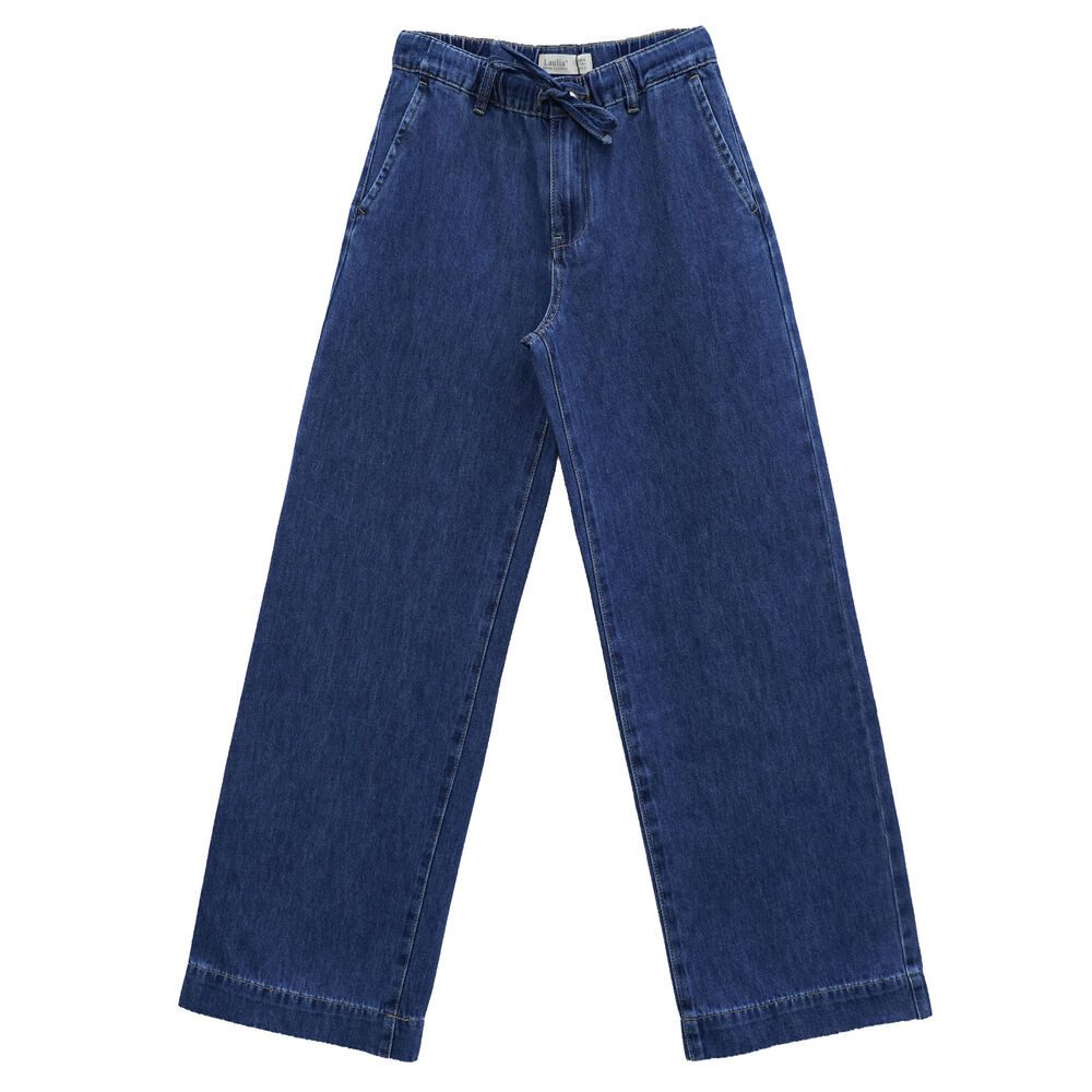 Ital-Design Straight-Jeans Weite Denim-Hose mit elastischem Bund für Damen günstig online kaufen