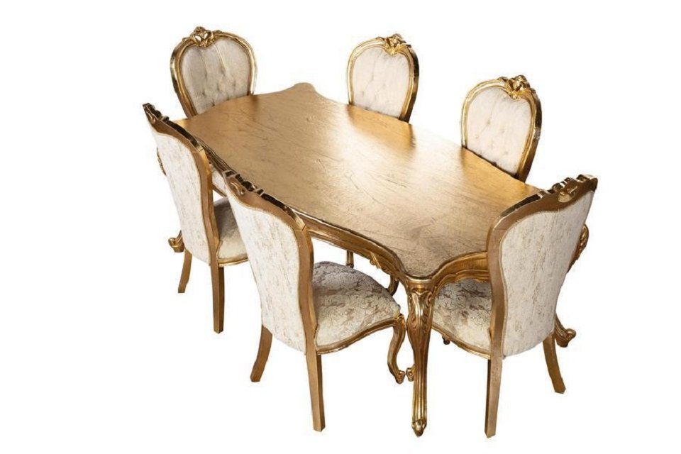 Tisch Esszimmer Stil Esstische Esstisch, Möbel Gold Tische JVmoebel Esstisch Luxus Neu