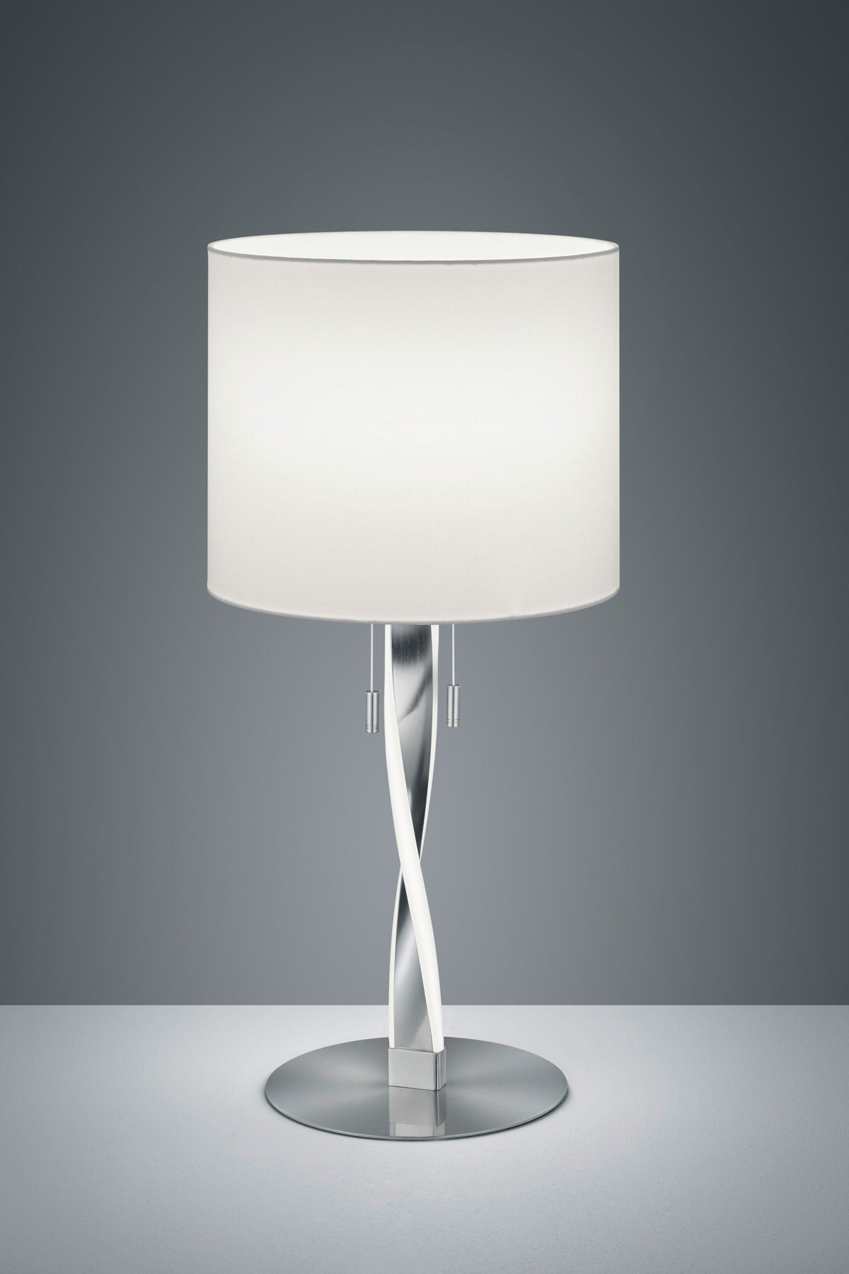 TRIO Leuchten LED Tischleuchte Nandor, LED fest integriert, mit integrierten LEDs im Leuchtenfuss, exkl. Leuchtmittel (E27)