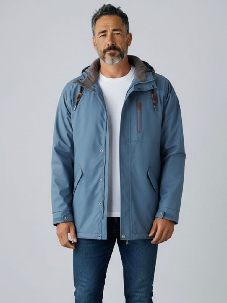 Dry Fashion Regenjacke Bergen Herren Jacke Regenmantel Bergen mit Innenfutt günstig online kaufen