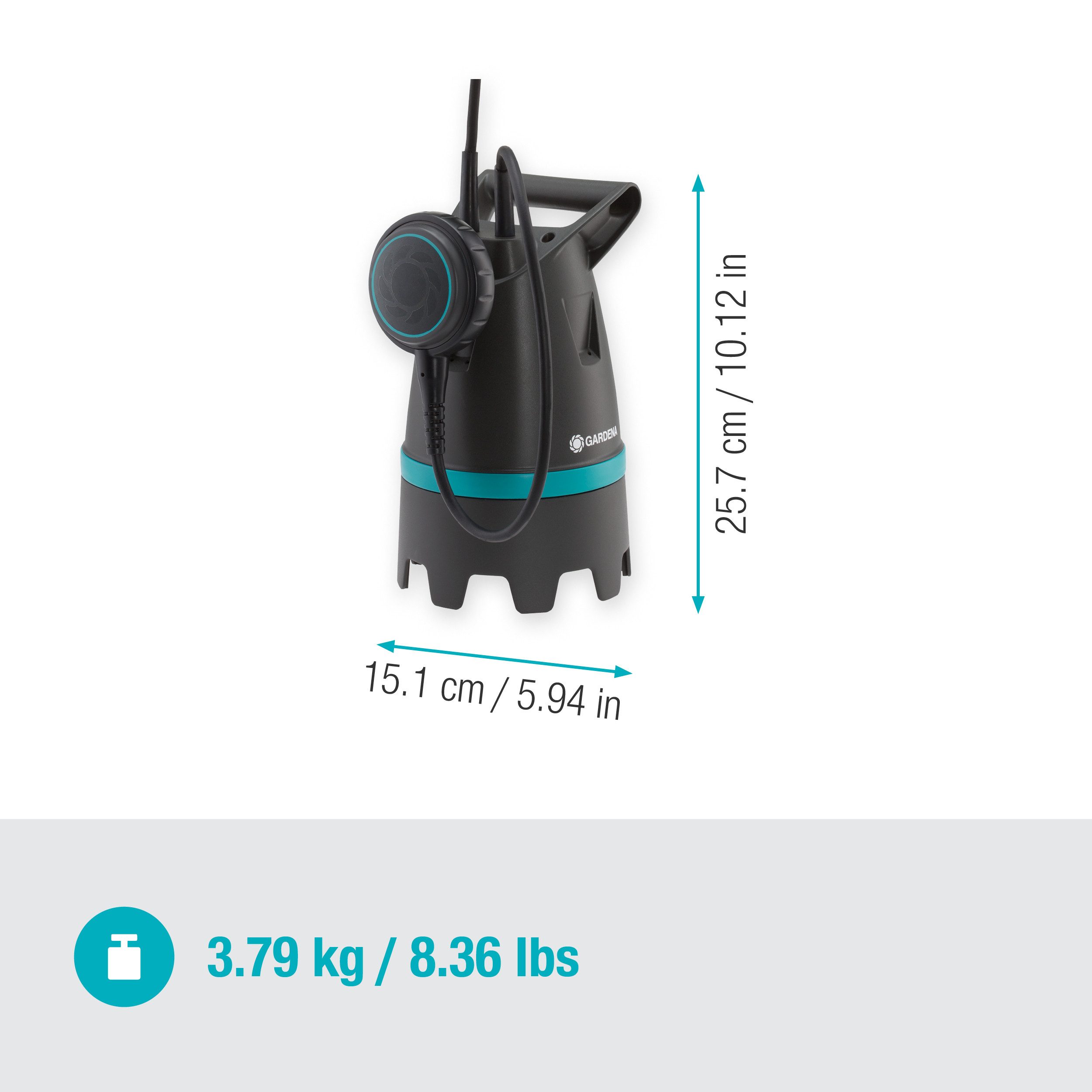 GARDENA Schmutzwasser-Tauchpumpe 10500 BASIC, für schmutzige günstig online kaufen