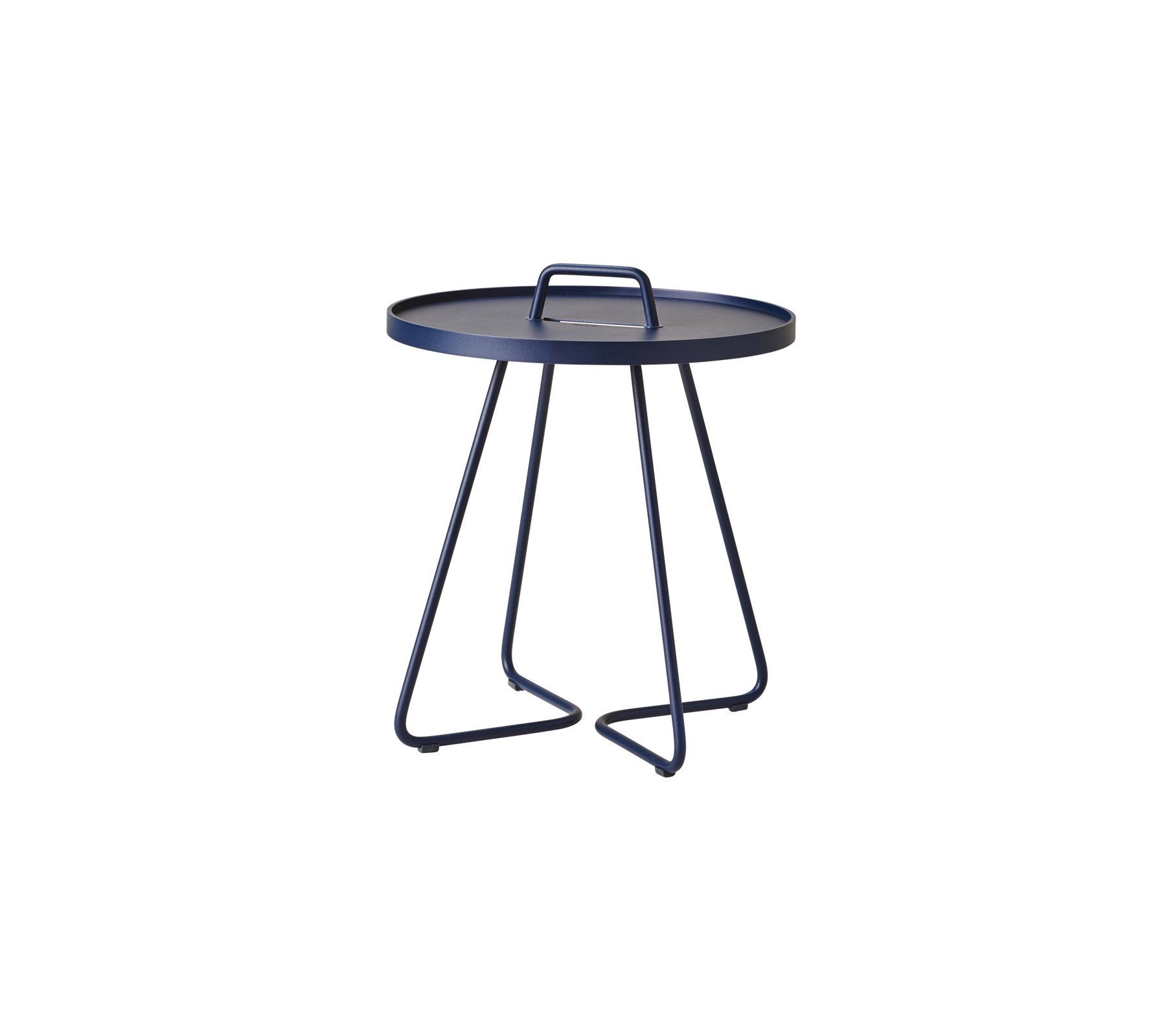 Cane - Line Gartentisch On-the-move Beistelltisch, small Midnight blue