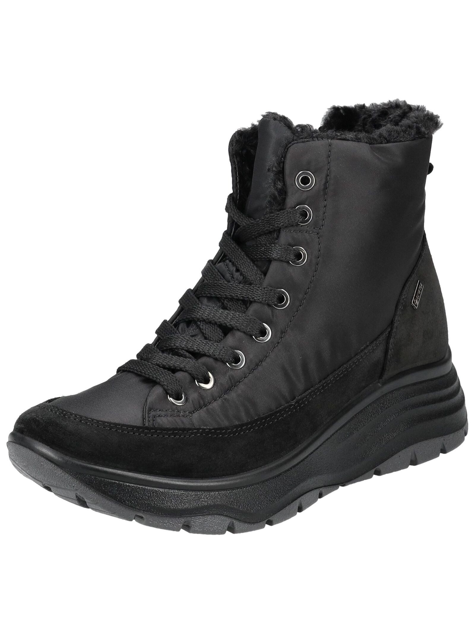 IGI & CO Stiefelette Nubukleder/Textil Schnürstiefelette