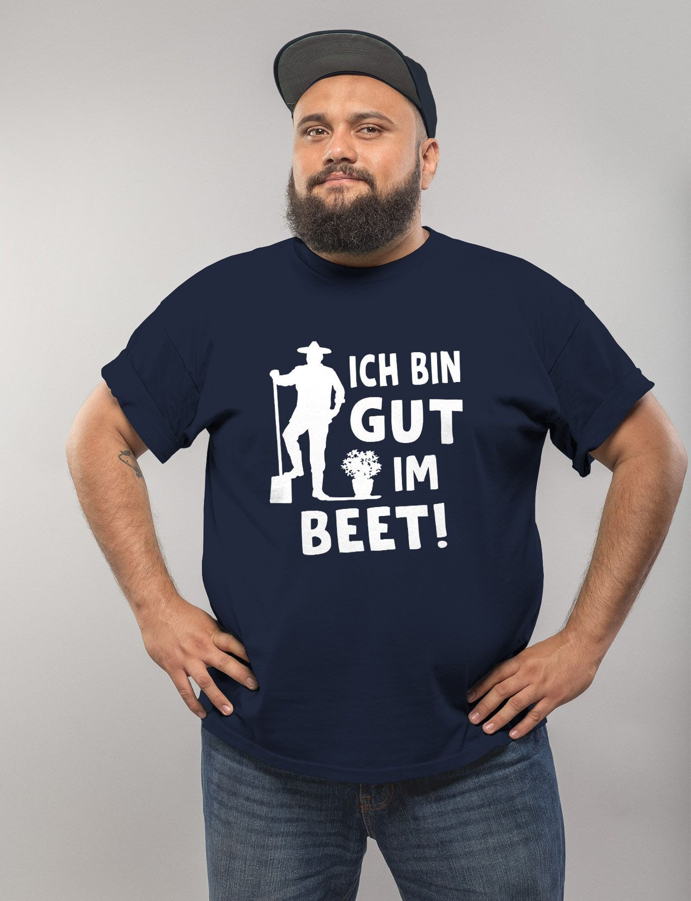 MoonWorks Print-Shirt Herren T-Shirt Ich bin günstig online kaufen
