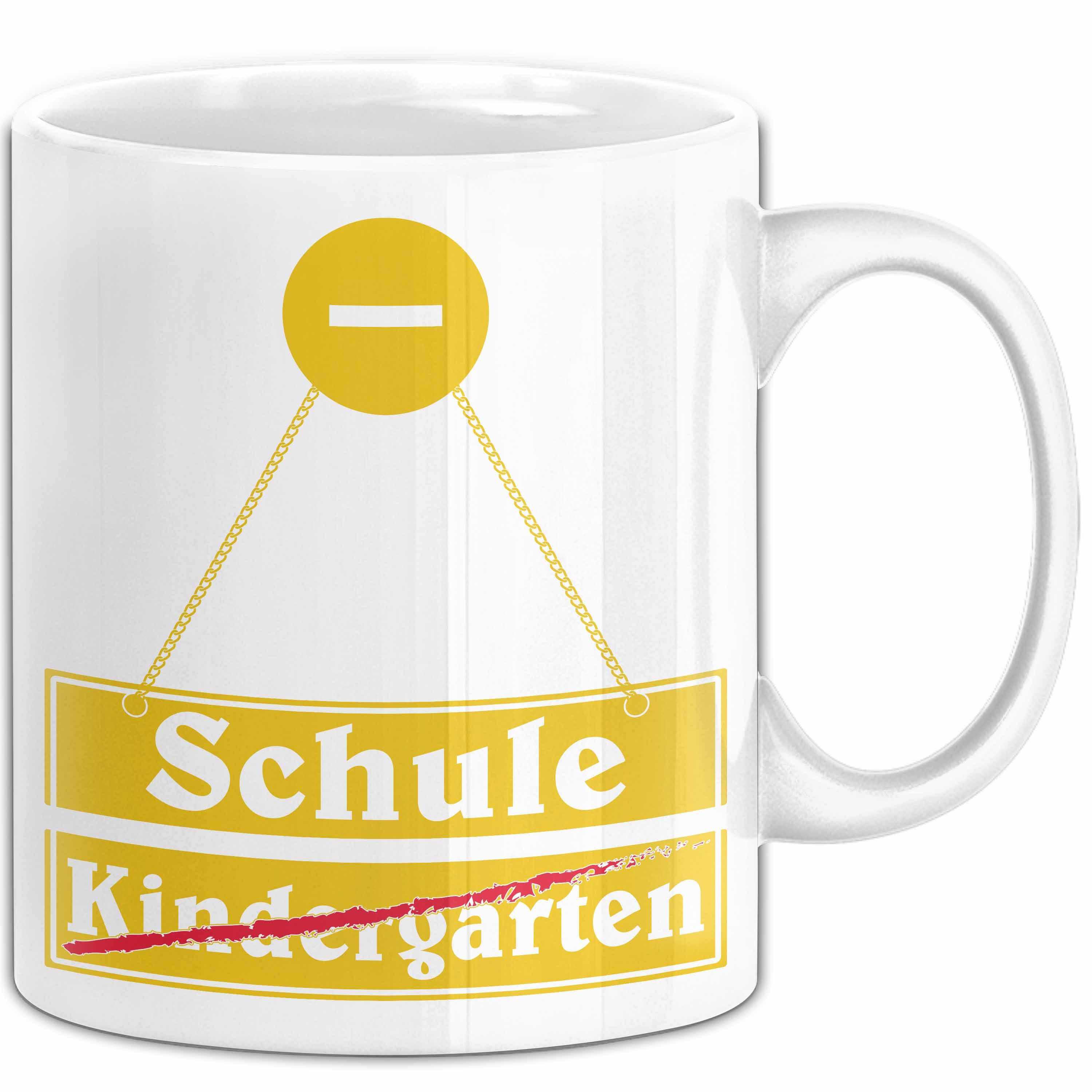 Trendation Tasse Einschulung Tasse Geschenk für Jungs Jungen 1. Schultag Grundschule
