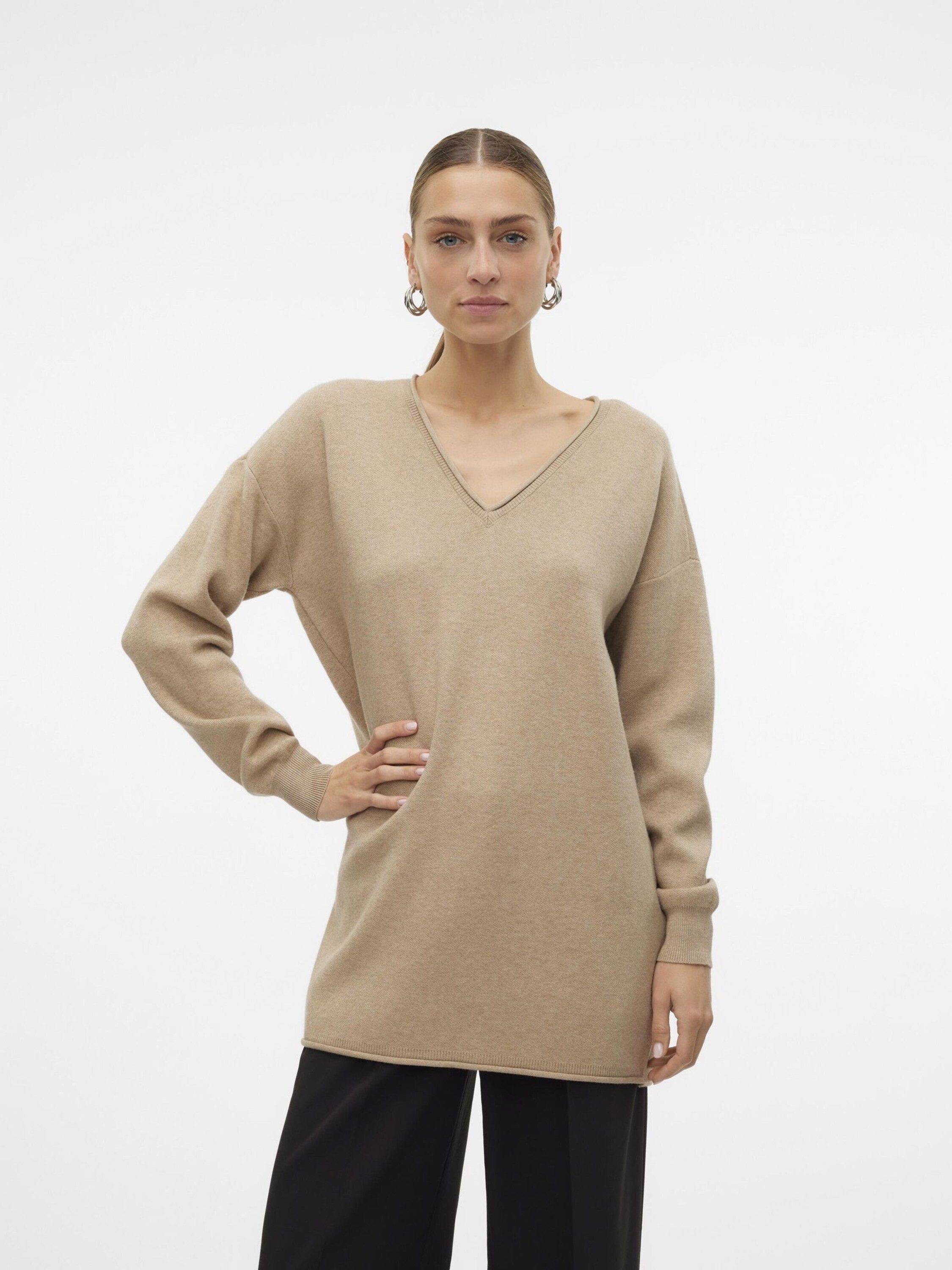 Vero Moda Strickpullover GOLD (1-tlg) Plain/ohne günstig online kaufen