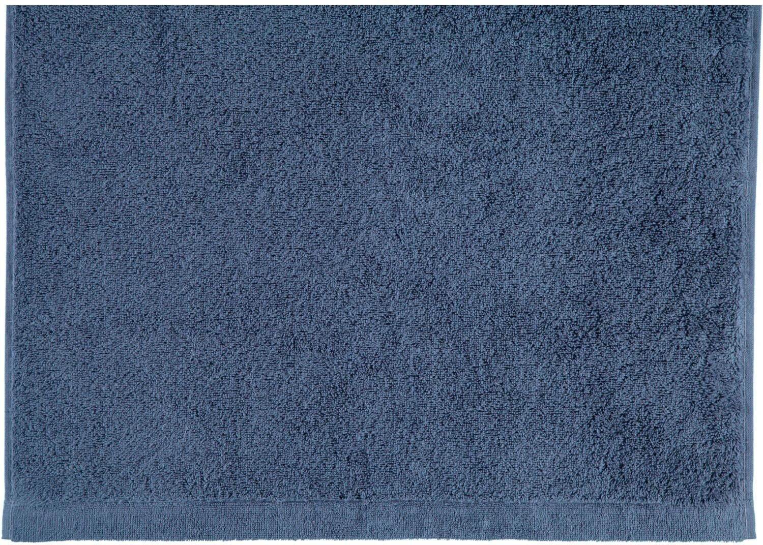 Baumwolle Badetuch 100% (1-St), aus Uni, Walkfrottier Lifestyle Cawö nachtblau