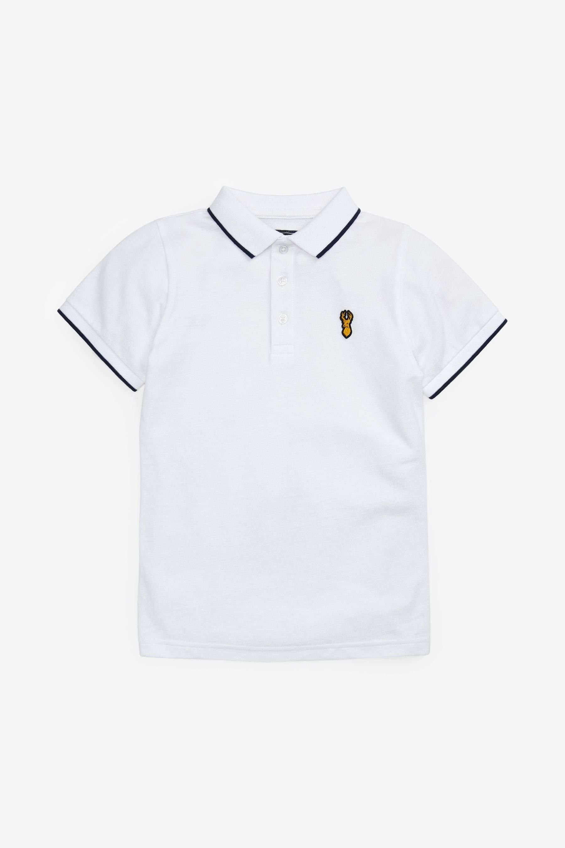 (1-tlg) Kurzärmeliges Polo-Shirt Next Poloshirt White