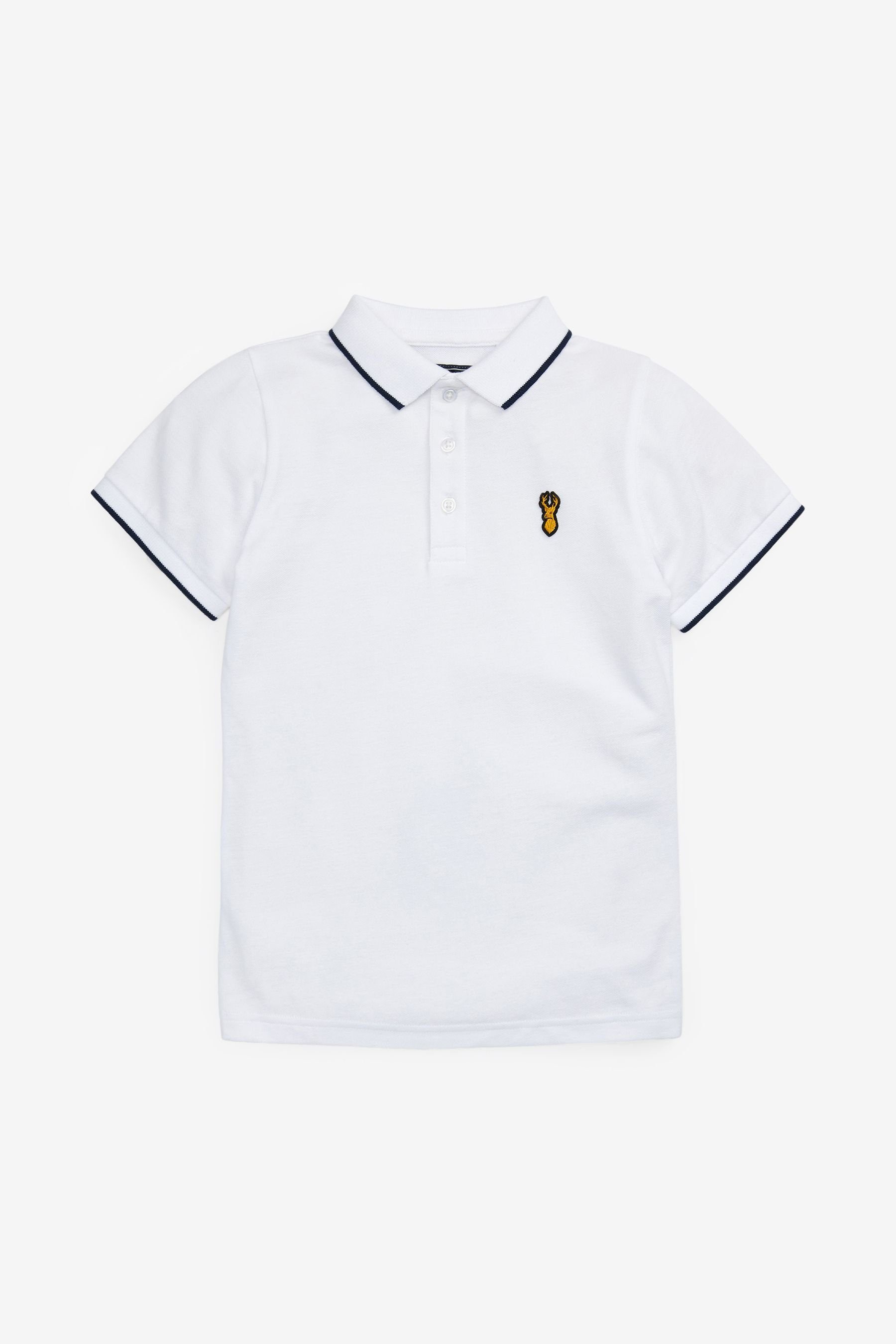 Next Poloshirt Kurzärmeliges (1-tlg) White Polo-Shirt