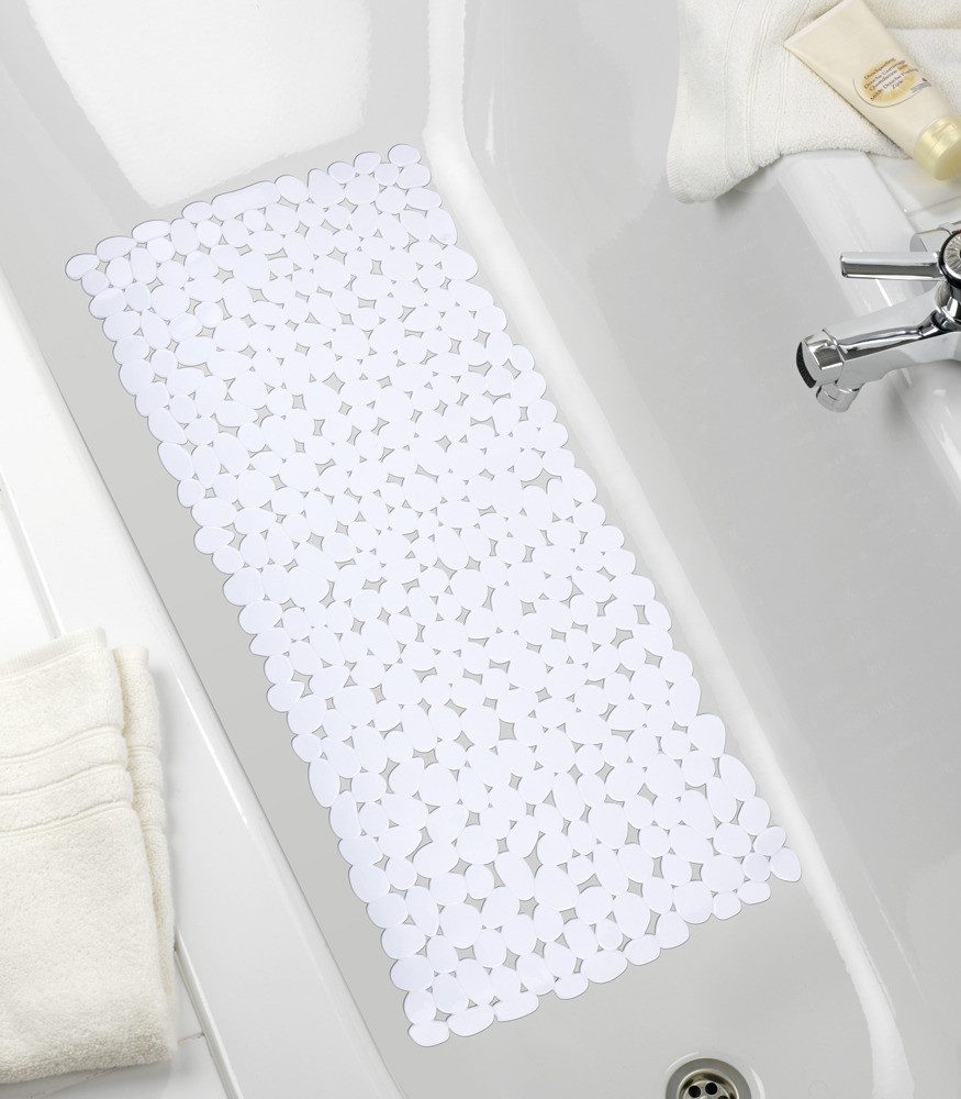 WENKO Duschmatte Anti-Rutsch-Badematte PARADISE - petrol color, WENKO, Höhe 71 mm, für Badezimmer geeignet, angenehme Trittkomfort, rechteckig, Badematte