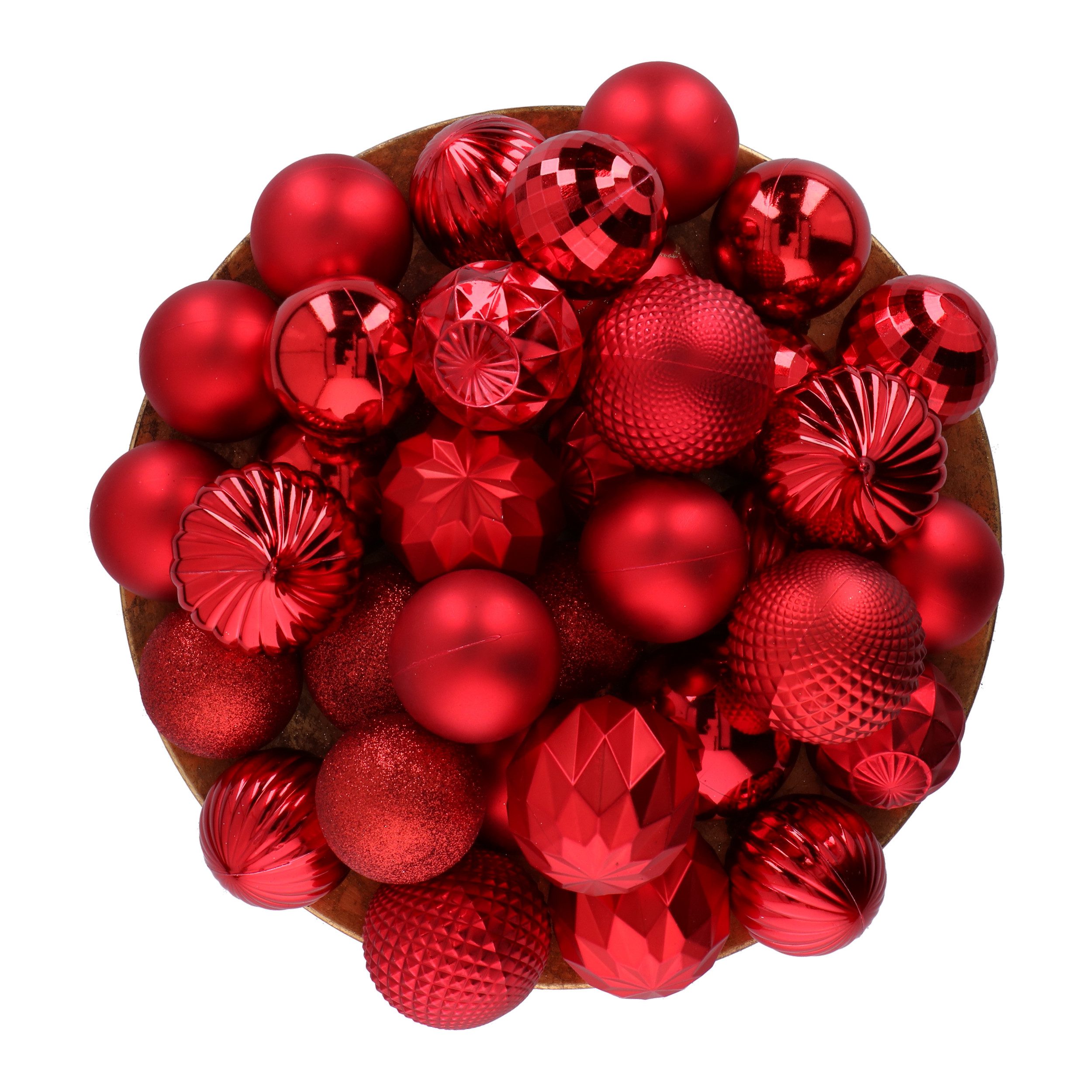 Giftsome Weihnachtsbaumkugel Giftsome 60 Weihnachtskugeln Rot