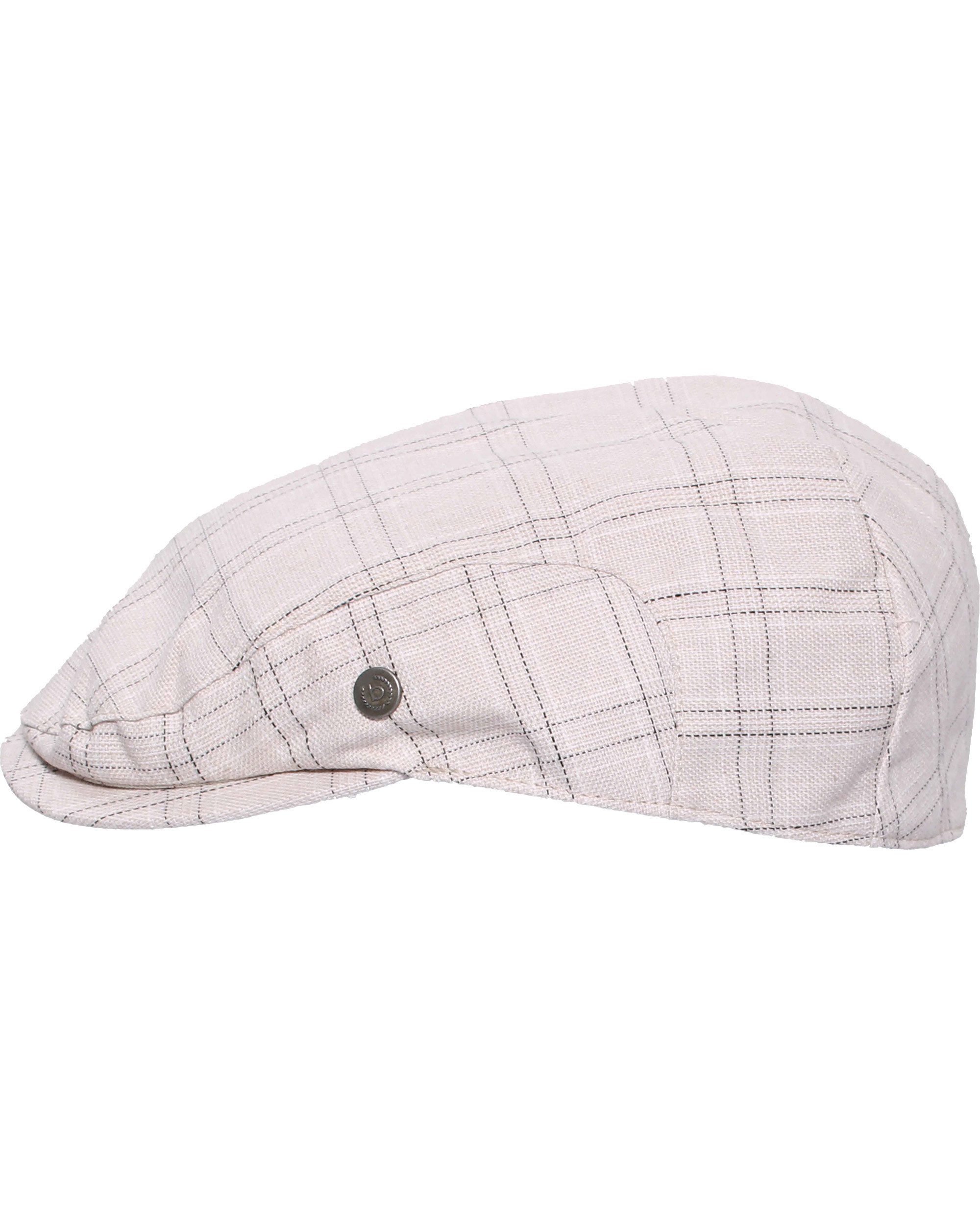 bugatti Flat Cap bugatti Flatcap mit Karomuster in Leinenmischung