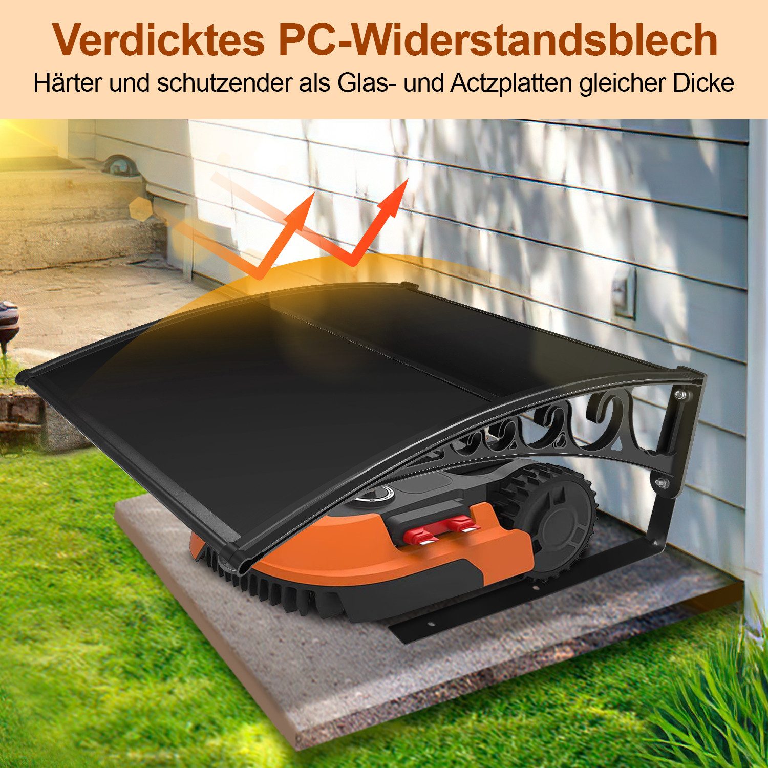 Clanmacy Mähroboter-Garage Rasenmäher ...