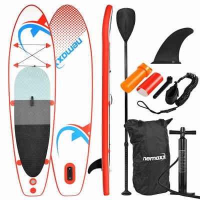 NEMAXX Kiteboard PB 305, (Set, Mit Paddel (T-Handgriff), Pumpe mit Manometer uvm), Allrounder, Standfest, Langlebig, Flexibel und Mobil