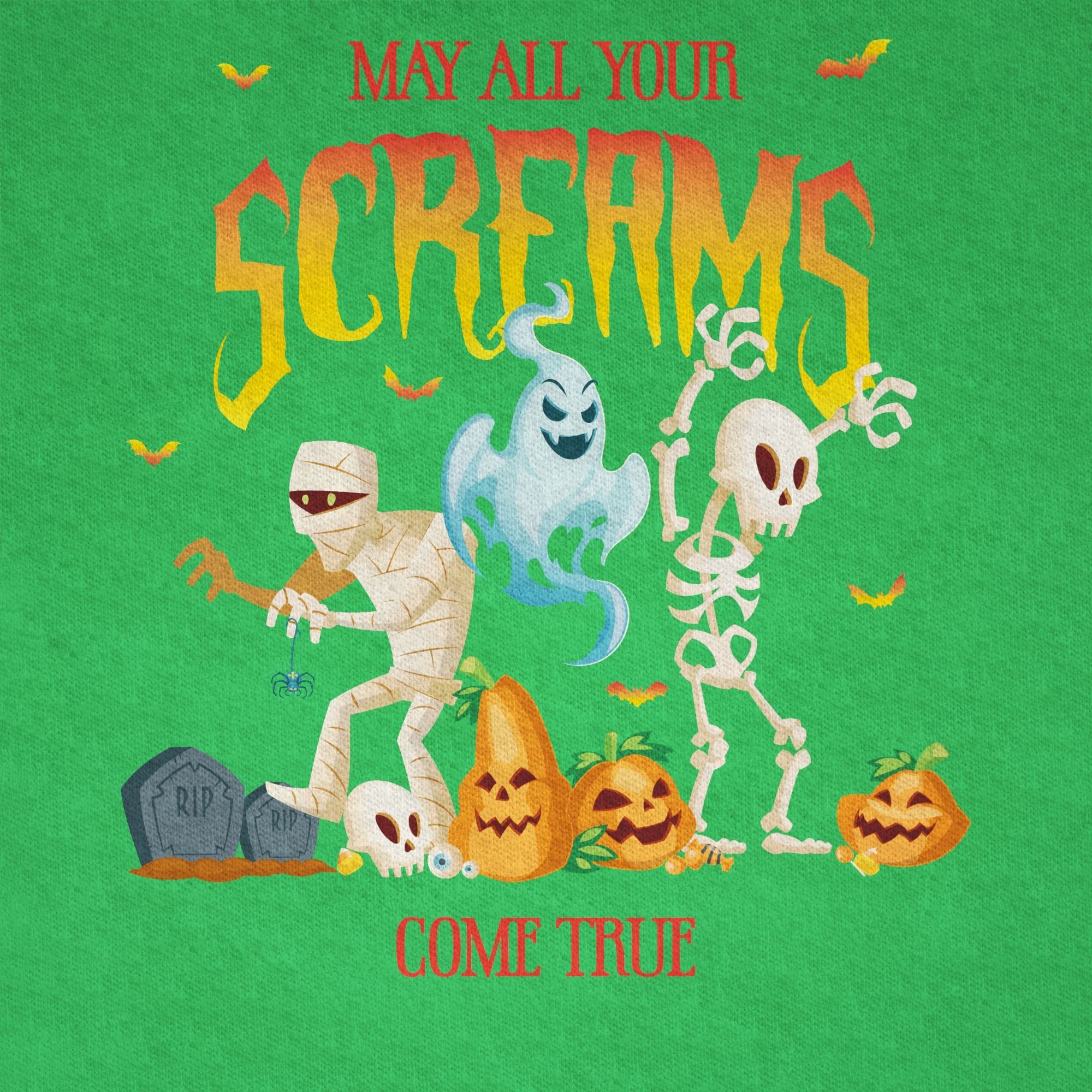 Zombie 03 Skelett Jungs Kostüme Gespenst für Kinder Shirtracer T-Shirt Grün Halloween Geist